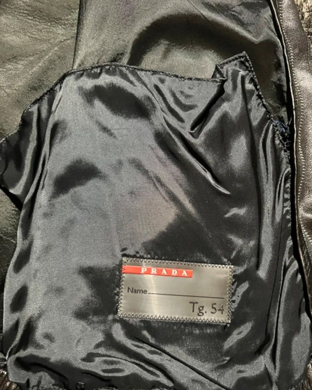 Prada PRADA SPORT LAMBSKIN LEATHER BIKER JACKET Size US L / EU 52-54 / 3 - 9 Thumbnail