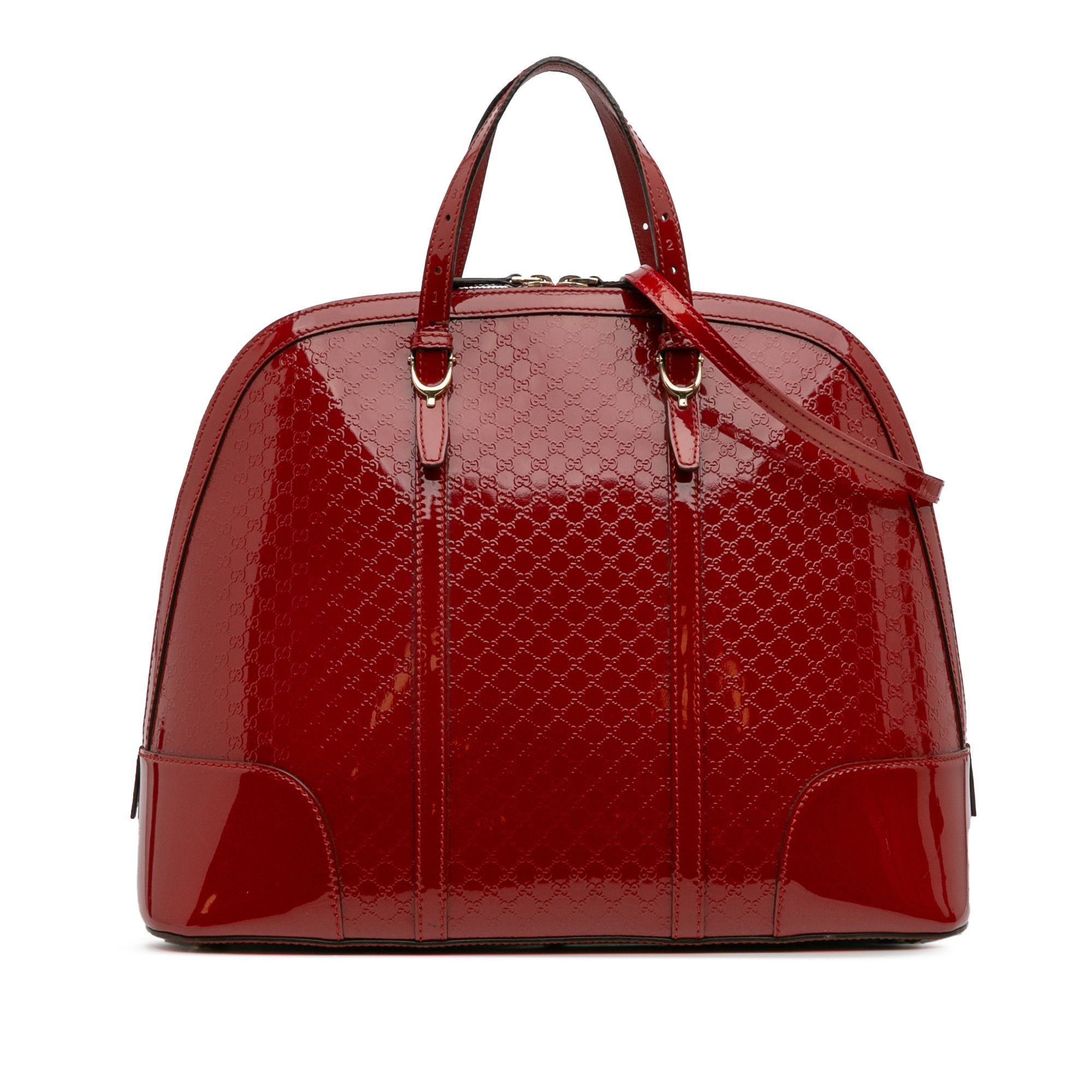 Gucci Gucci Large Microguccissima Patent Nice Dome Top Handle Bag Size ONE SIZE - 1 Thumbnail