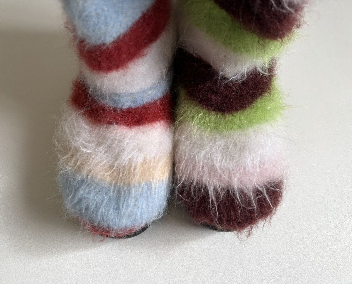 Marni Sample Striped Mohair Engineer Boots Size US 10 / EU 43 - 12 Thumbnail