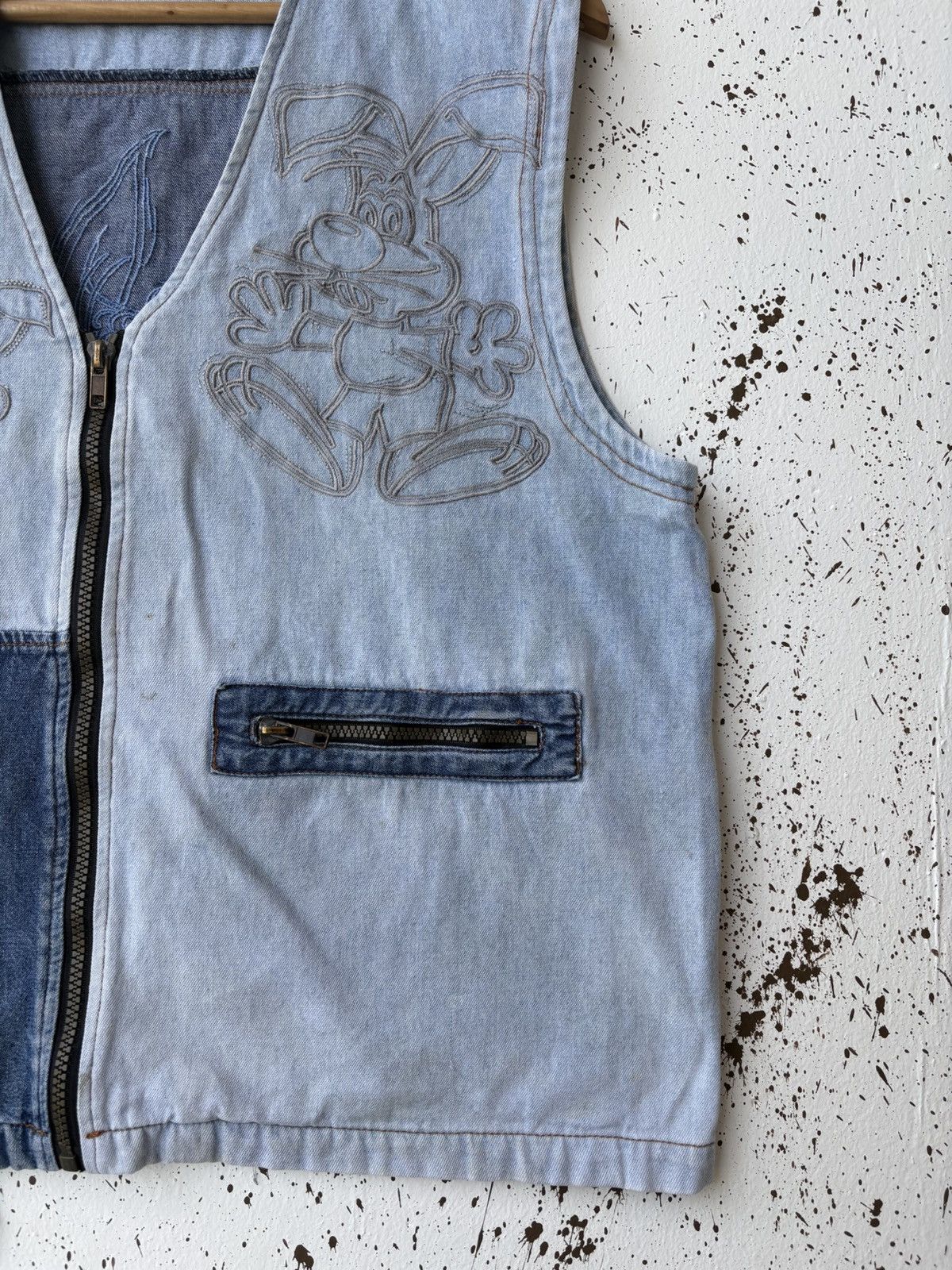 Cartoon Network NYC Embroidered Denim Vest Jacket Cartoon Motif Size US M / EU 48-50 / 2 - 4 Thumbnail