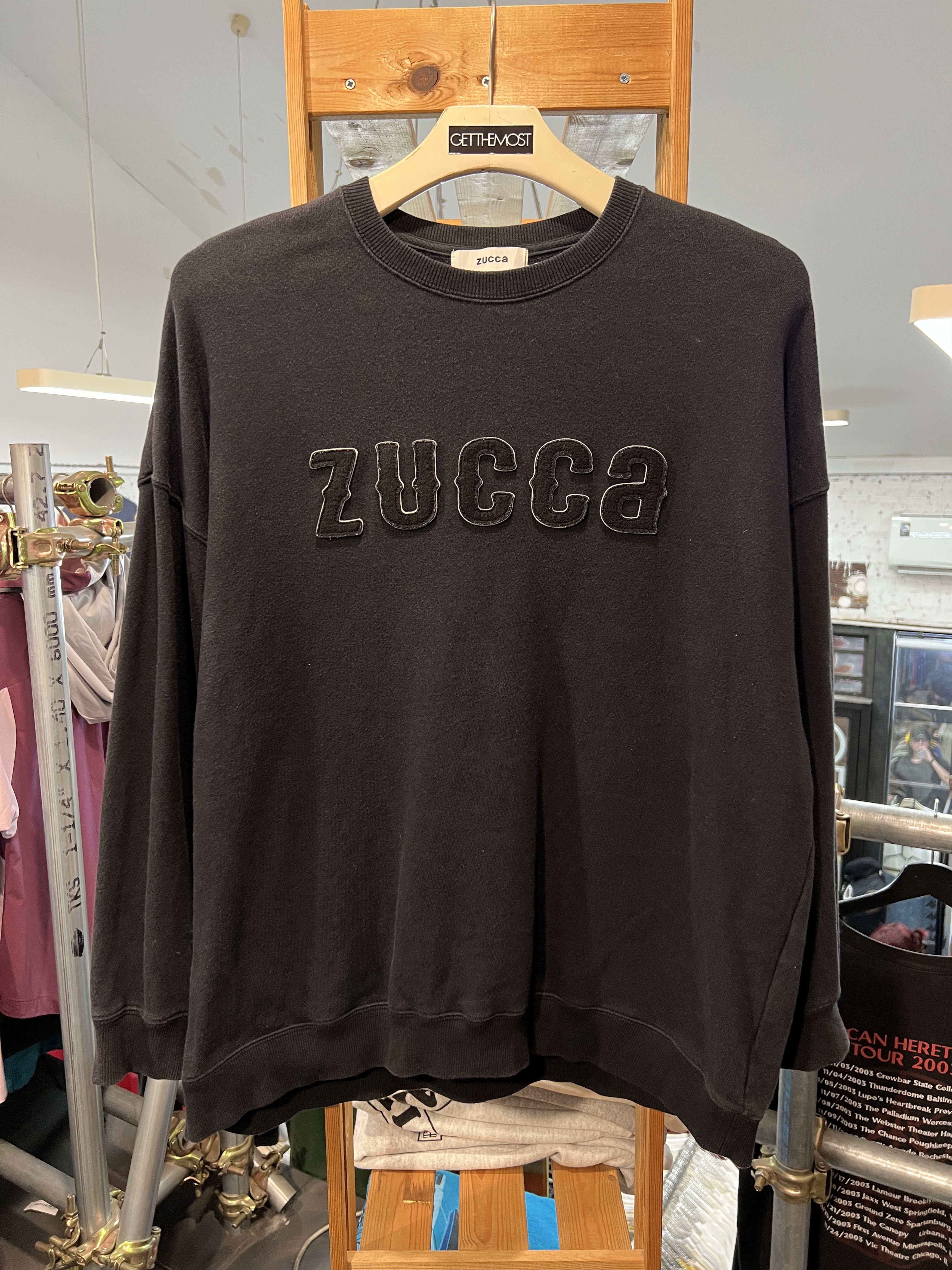 Zucca ZUCCa by ISSEY MIYAKE Felt Logo Sweatshirt (M) GTMP389 Size US M / EU 48-50 / 2 - 1 Thumbnail