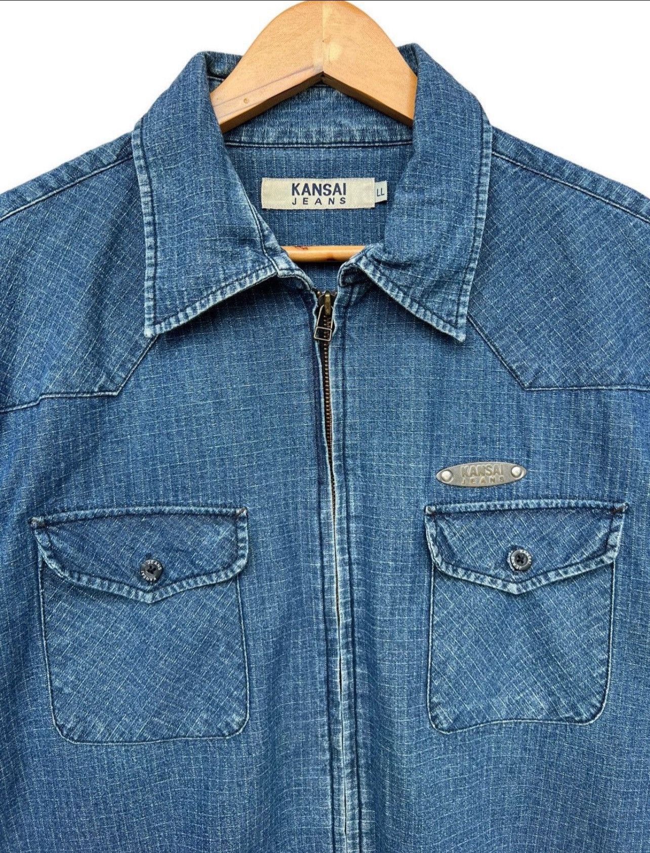 Kansai Yamamoto Kansai Yamamoto Japan Designer Denim Jacket Size US L / EU 52-54 / 3 - 5 Thumbnail