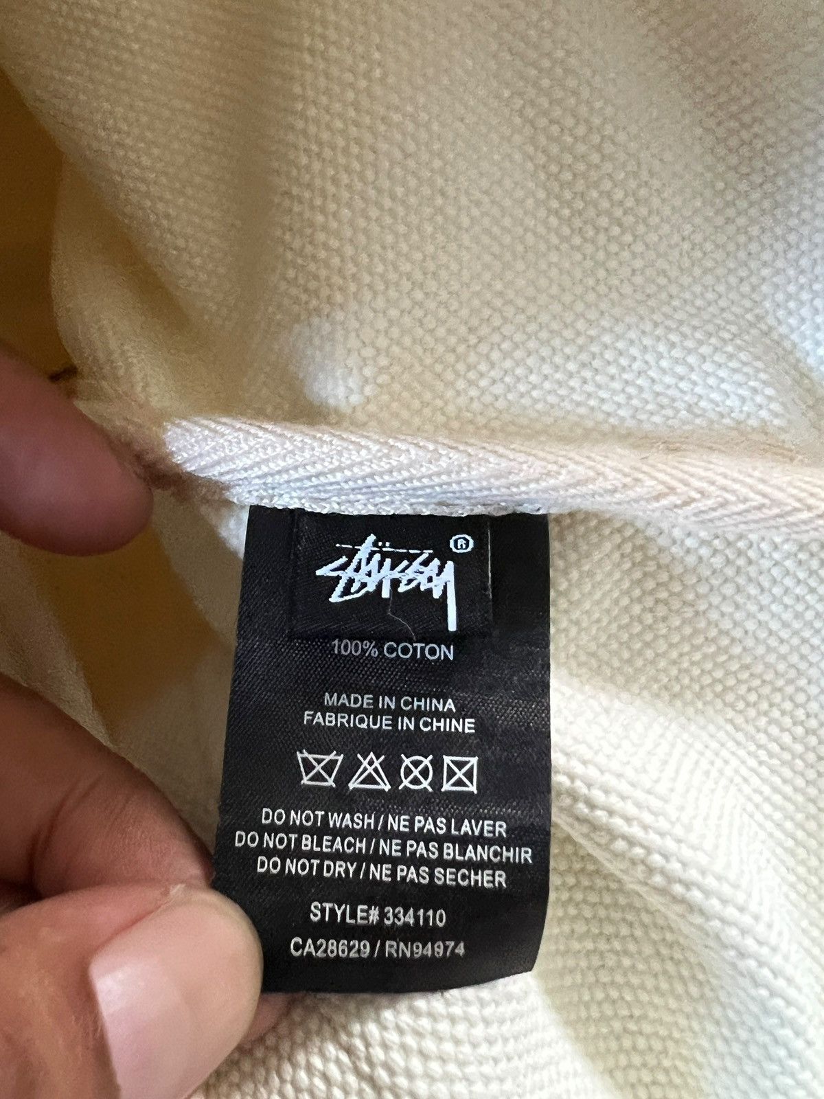 Comme des Garcons × Stussy Stussy x Comme des Garçons Heavy Canvas Tote Bag Size ONE SIZE - 12 Thumbnail