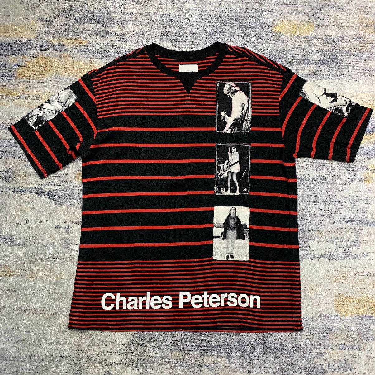 image of Number N Ine x Takahiromiyashita The Soloist Ss19 Grunge Years Stripe Shirt in Red Striped (Size XL