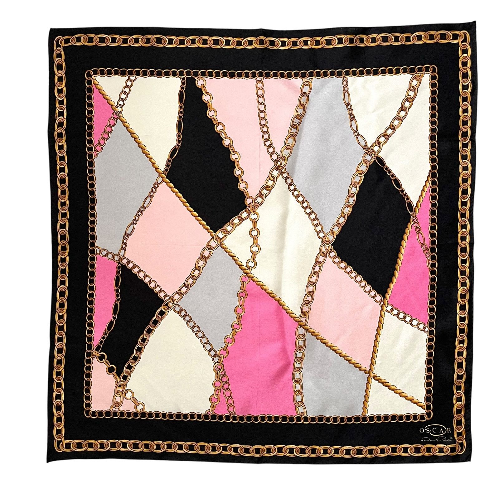 Oscar De La Renta Oscar by Oscar de la Renta Vintage Silk Square Scarf Set Size ONE SIZE - 4 Thumbnail