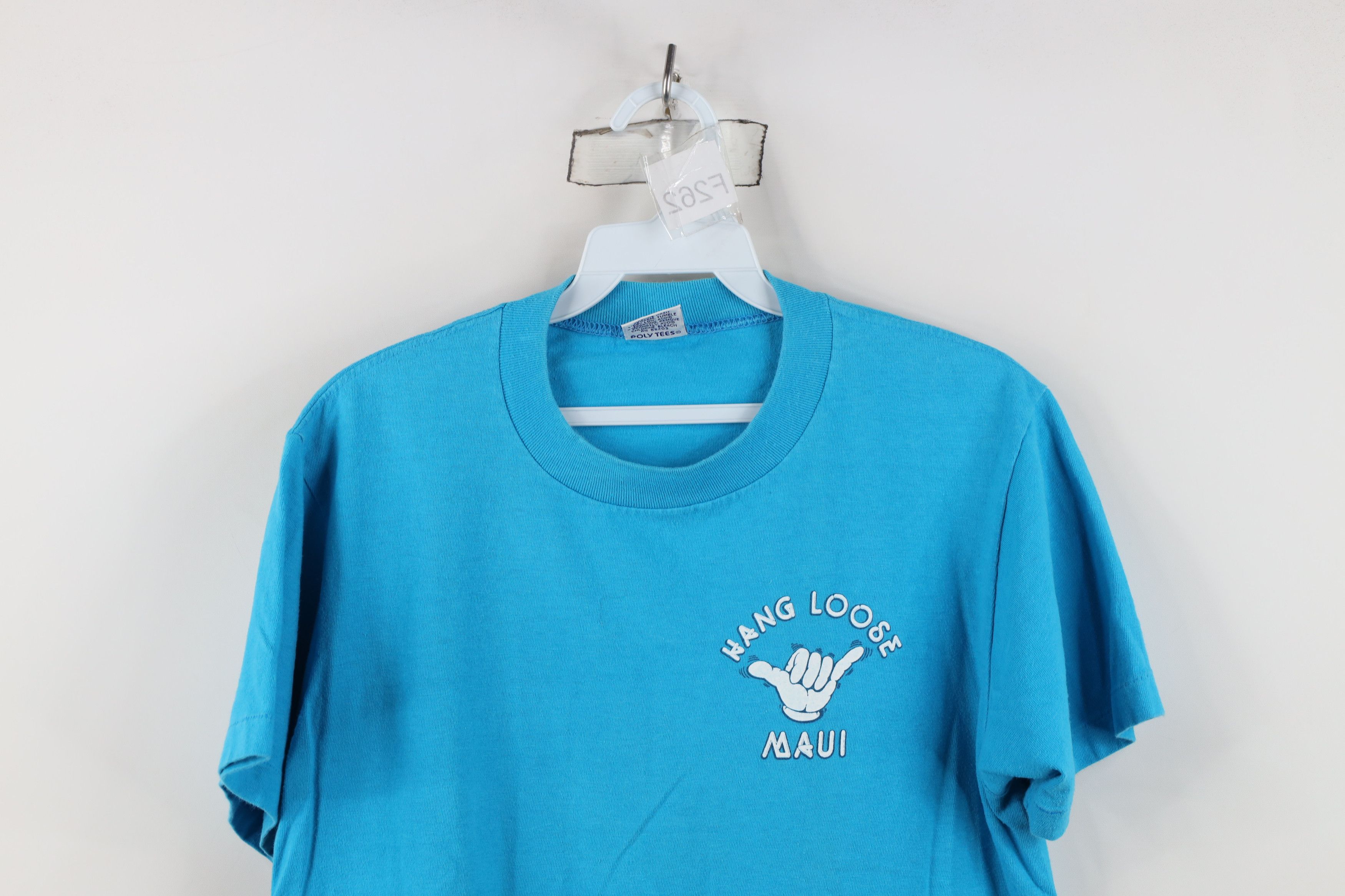 Vintage Vintage 80s Streetwear Hawaii Hang Loose Surfing T-Shirt USA Size M / US 6-8 / IT 42-44 - 2 Thumbnail