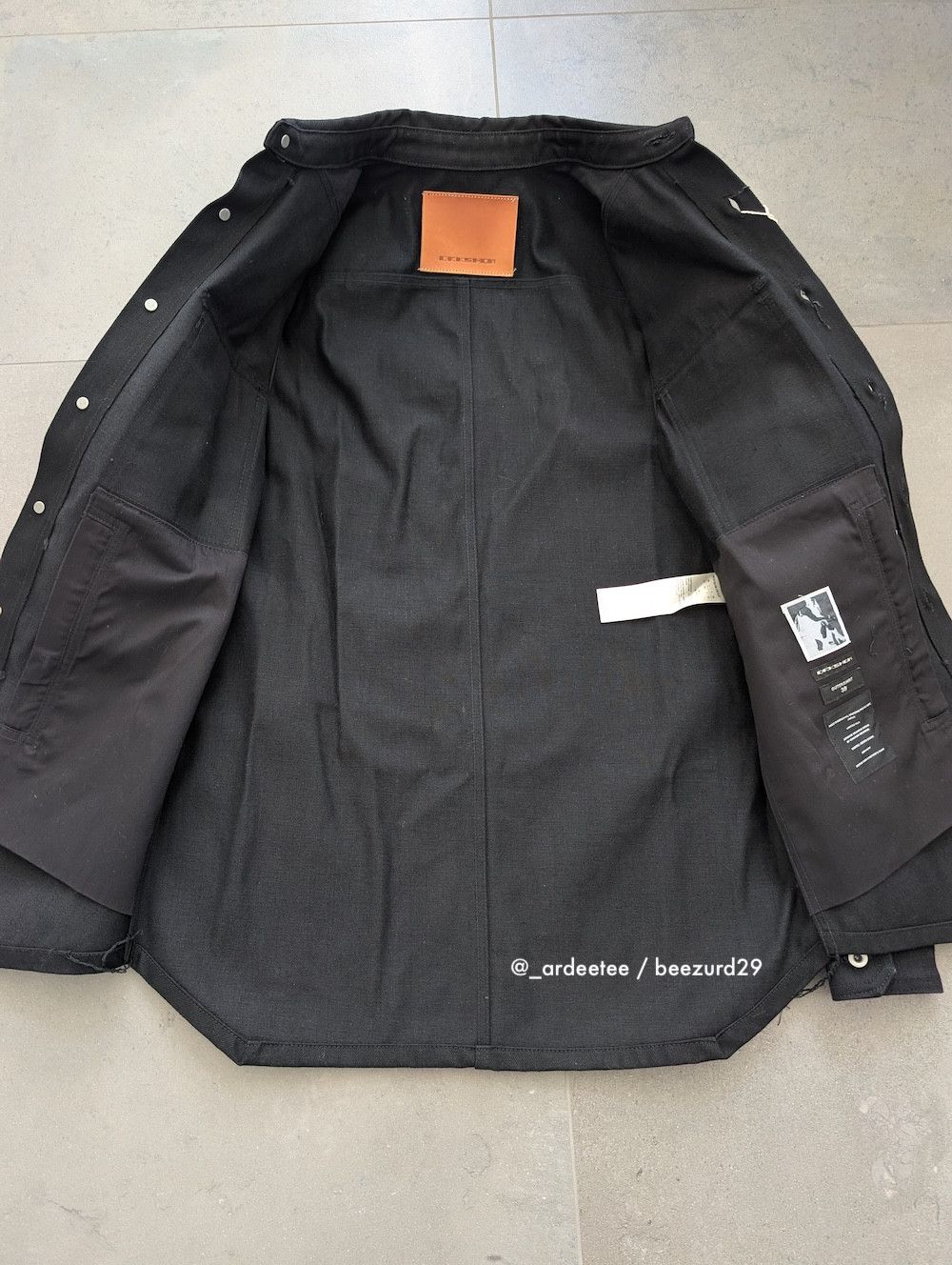 Rick Owens Drkshdw *NEW* LIMITED JAPANESE SELVEDGE DENIM OUTERSHIRT Size US S / EU 44-46 / 1 - 6 Thumbnail
