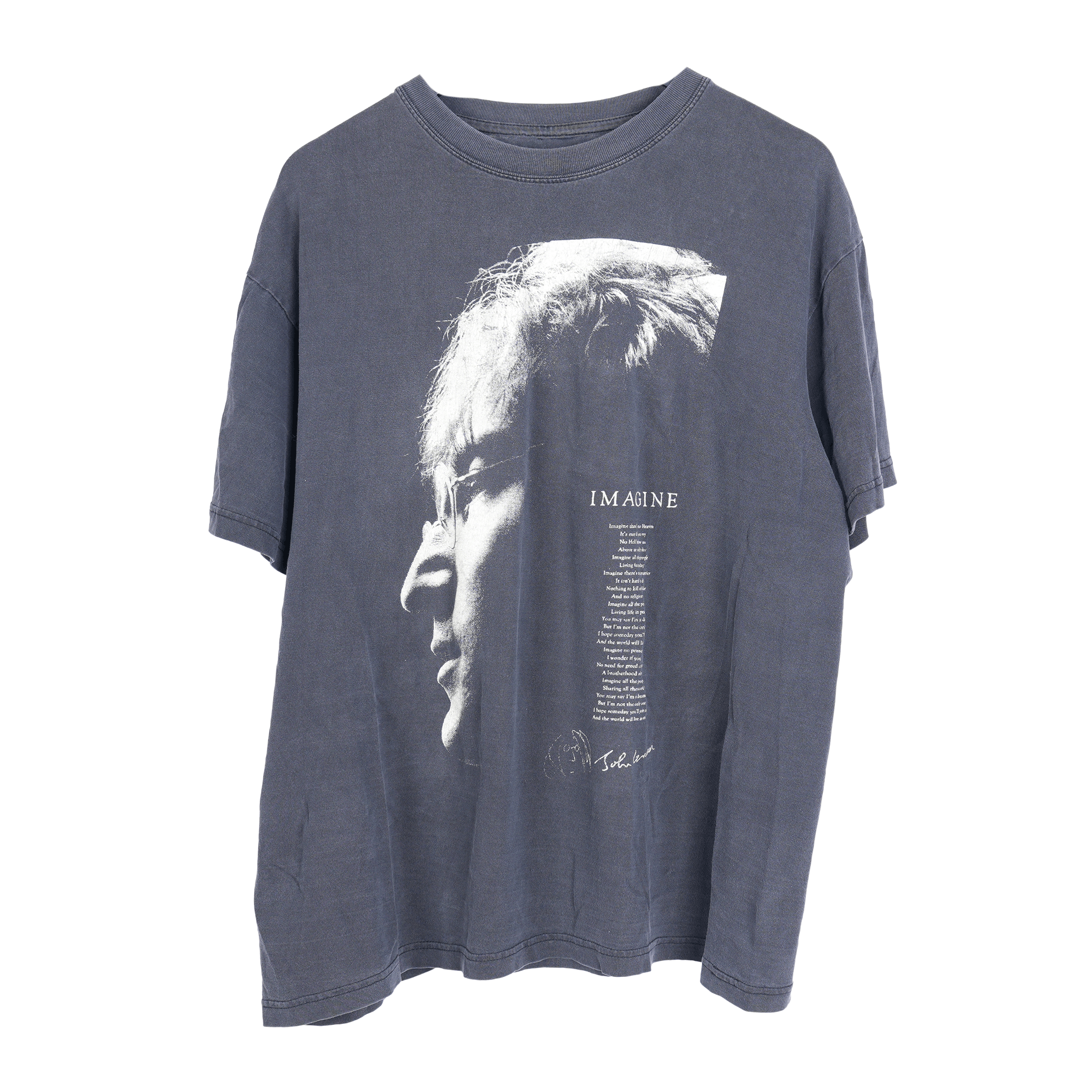 Vintage VINTAGE JOHN LENNON IMAGINE TEE Size US XL / EU 56 / 4 - 1 Thumbnail