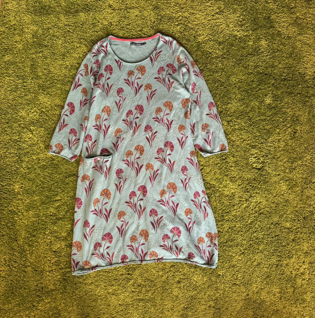 Designer Gudrun Sjoden avant garde floral pattern dress Size XL / US 12-14 / IT 48-50 - 1 Thumbnail