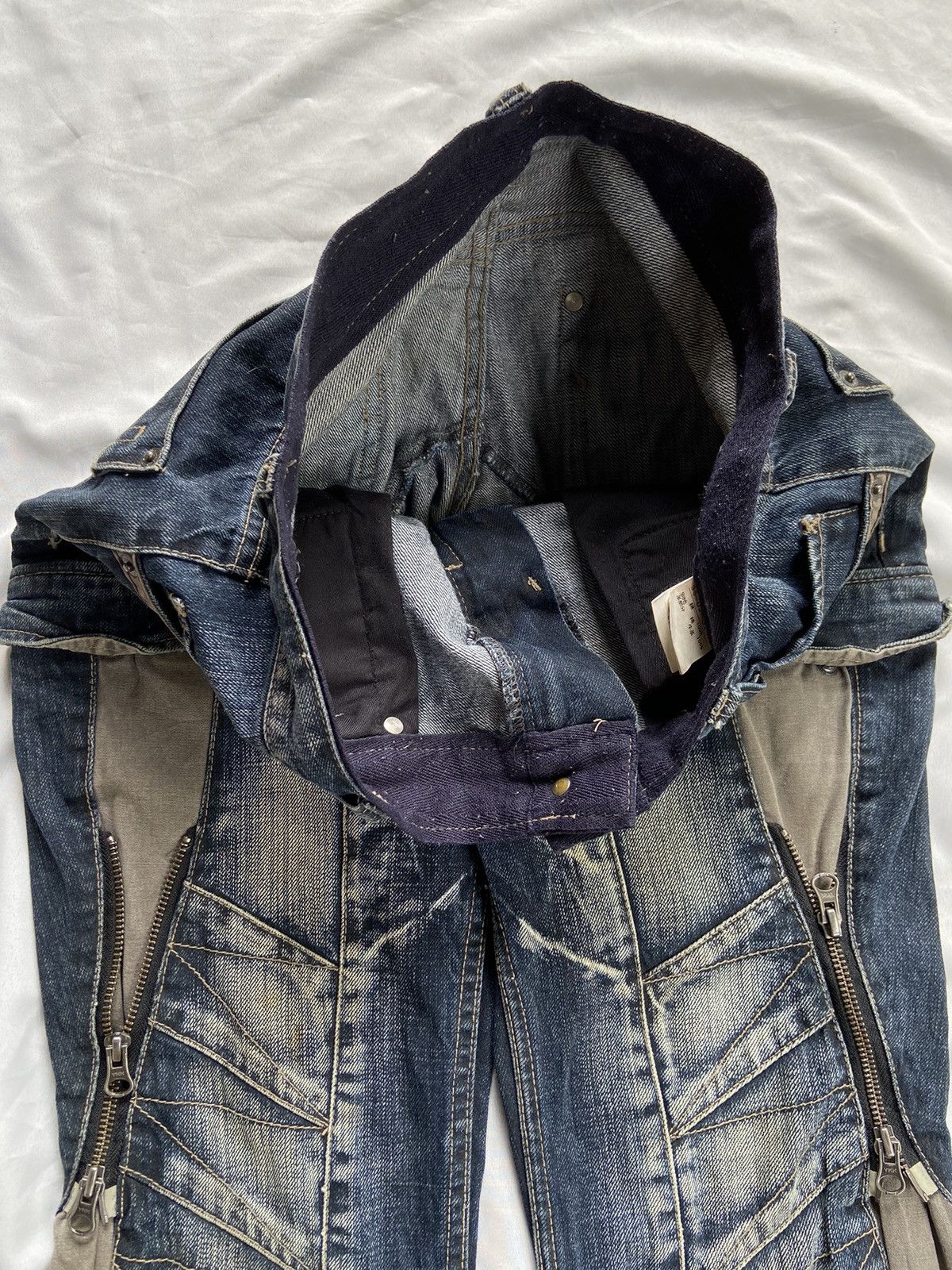 PPFM PPFM PUNK MULTI ZIPPER ARCHIVE DENIM PANTS Size US 31 - 13 Thumbnail