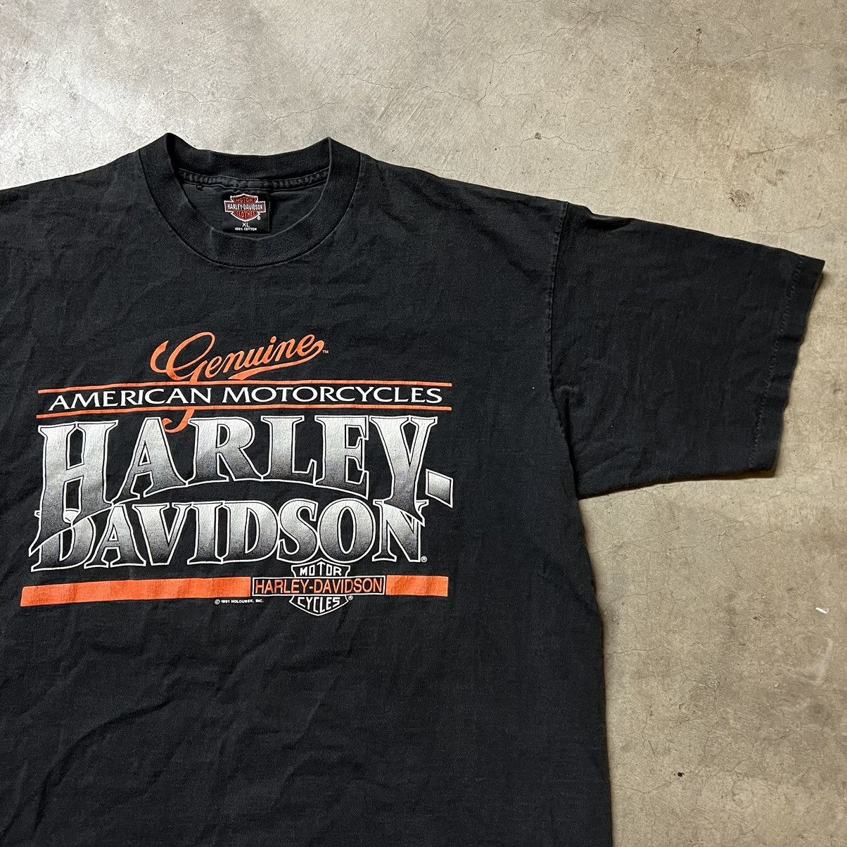 Harley Davidson × Vintage Vintage 1991 Harley Davidson 🇺🇸 California Motorcycle T-Shirt Size US XL / EU 56 / 4 - 1 Thumbnail
