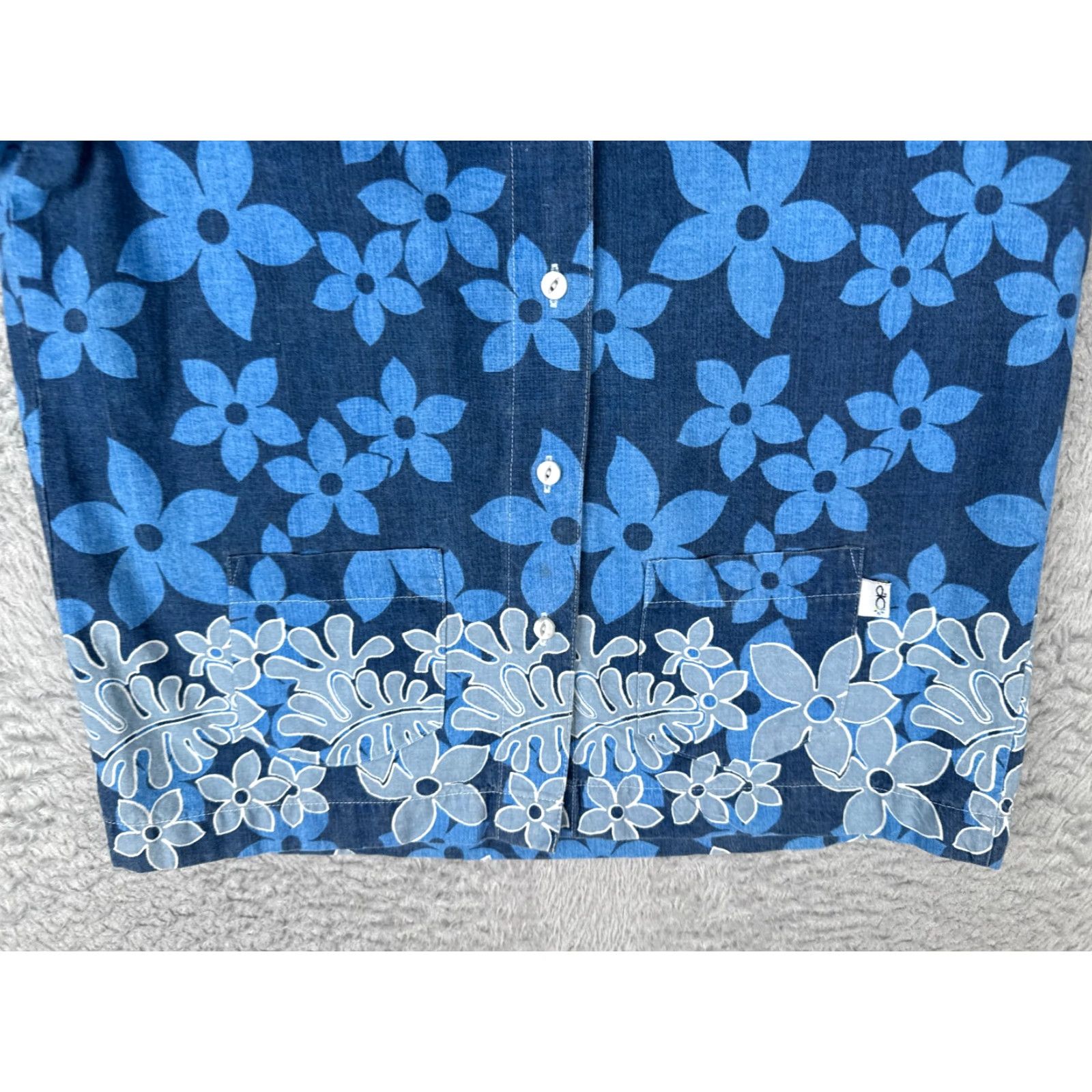 Ocean Pacific Ocean Pacific Shirt Men Medium Floral Hawaii Blue Cotton Short Sleeve Size US M / EU 48-50 / 2 - 5 Thumbnail