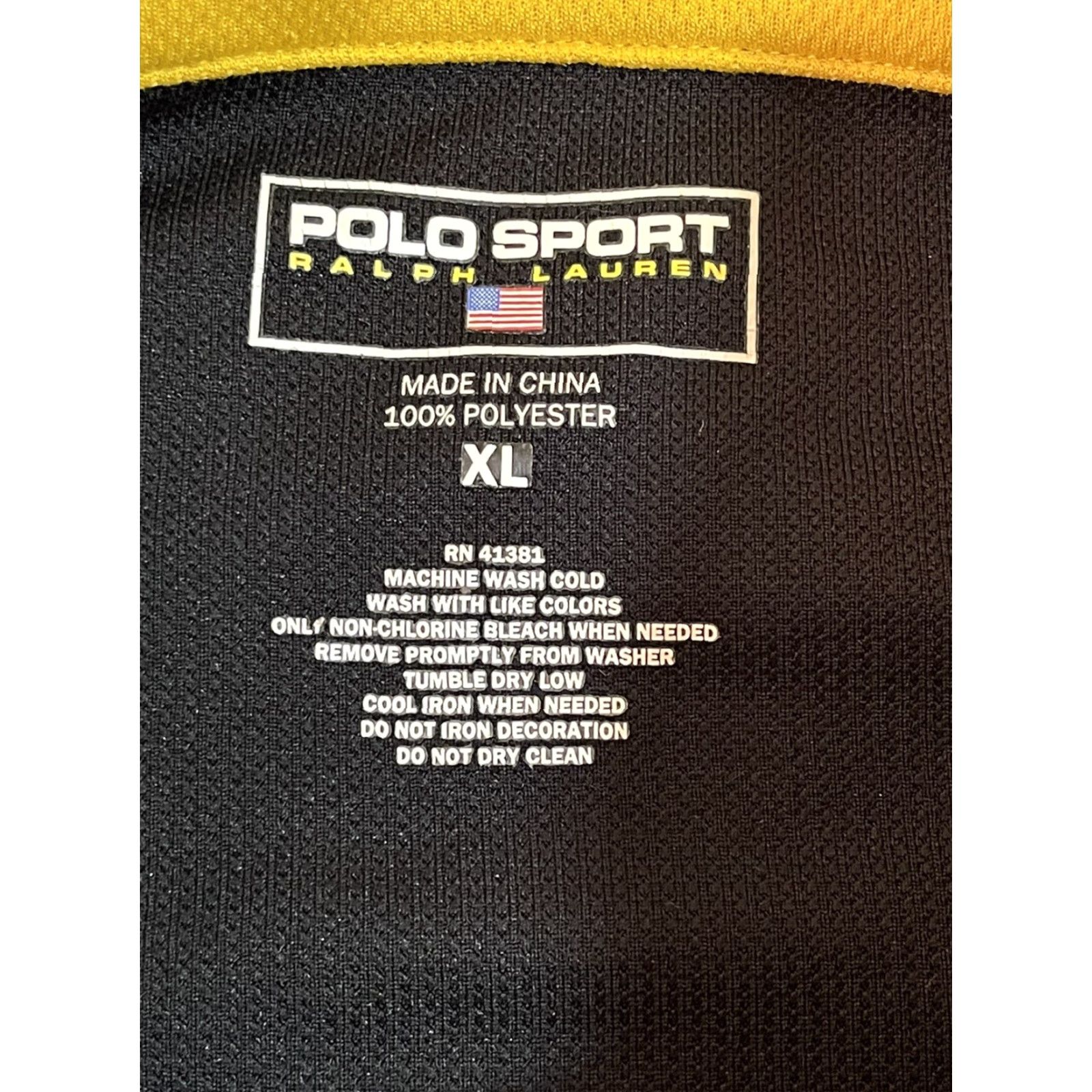 Vintage Ralph Lauren Polo Sport Performance Mens 1/4 Zip Gym Shirt XL Knit Polyester Activewear Regular Size US XL / EU 56 / 4 - 3 Thumbnail