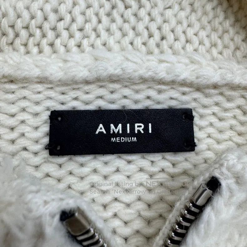 Amiri Amiri Size M Letter-embroidered Wool Hoodie Size US M / EU 48-50 / 2 - 3 Thumbnail