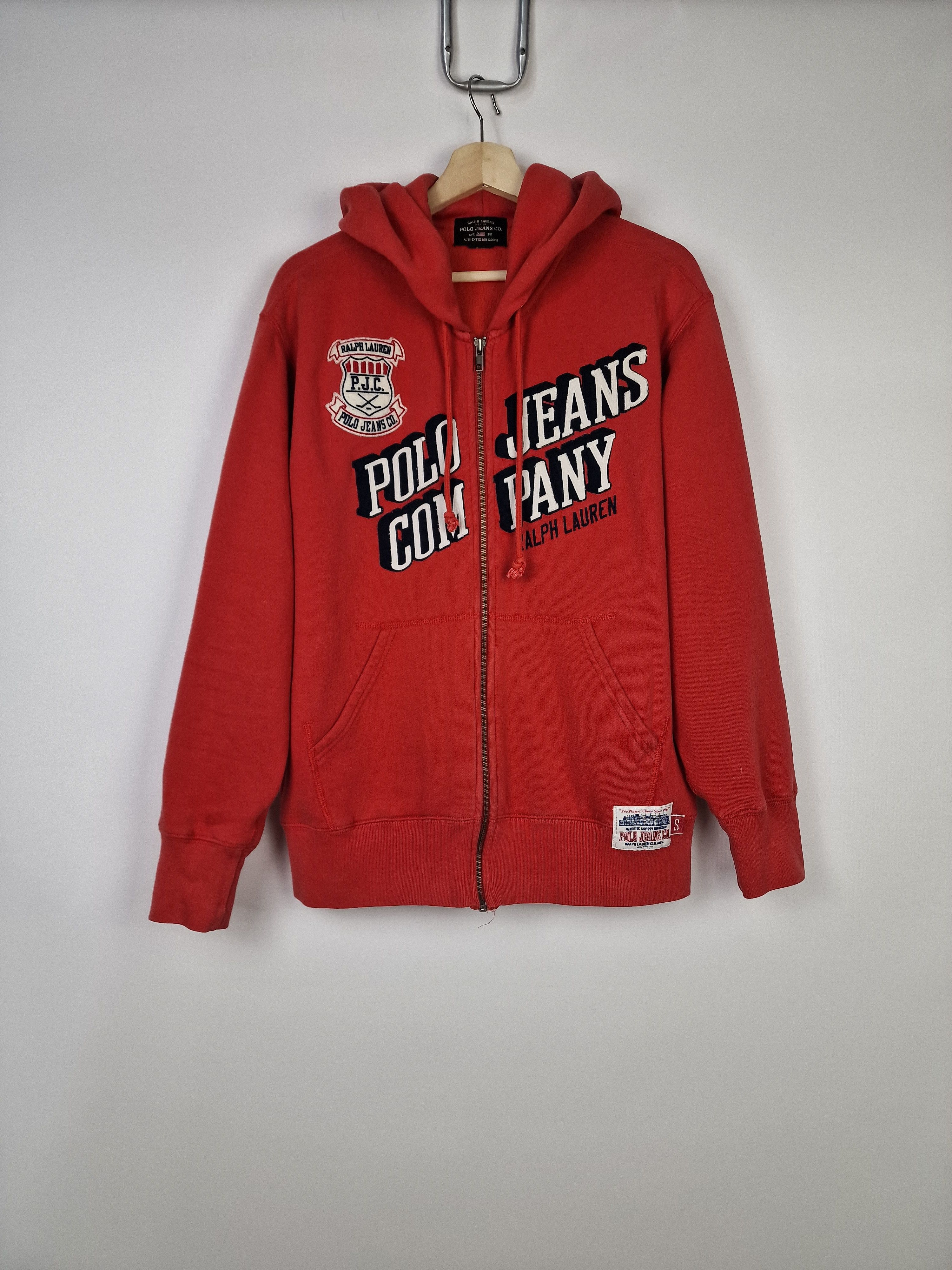 Polo Ralph Lauren Polo Jeans Co Ralph Lauren Red Hoodie S | Vintage Full-Zip Size US S / EU 44-46 / 1 - 14 Thumbnail