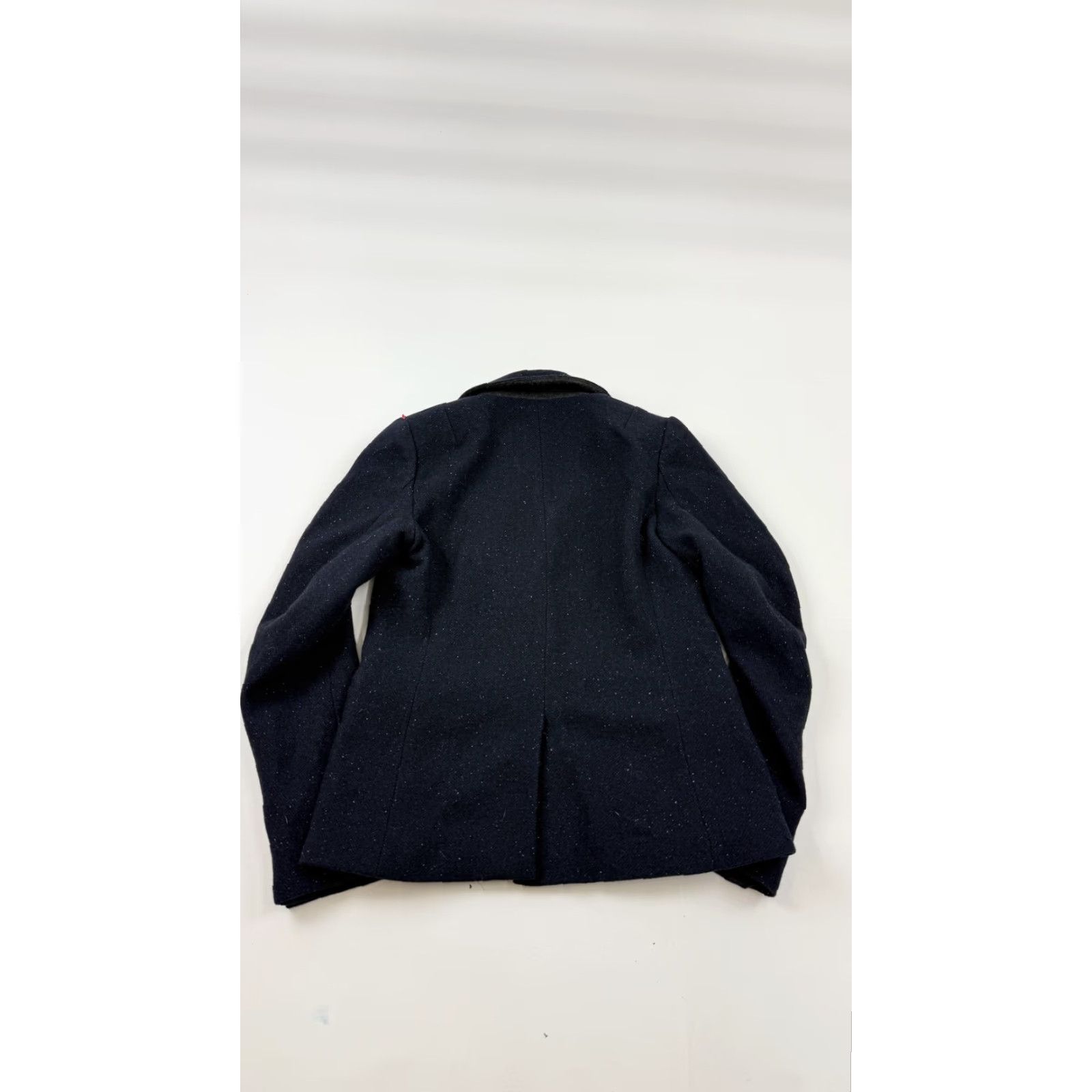 Abercrombie & Fitch Abercrombie & Fitch Blazer Womens 0 Navy Herringbone Tweed One Button Jacket Size XS / US 0-2 / IT 36-38 - 6 Thumbnail