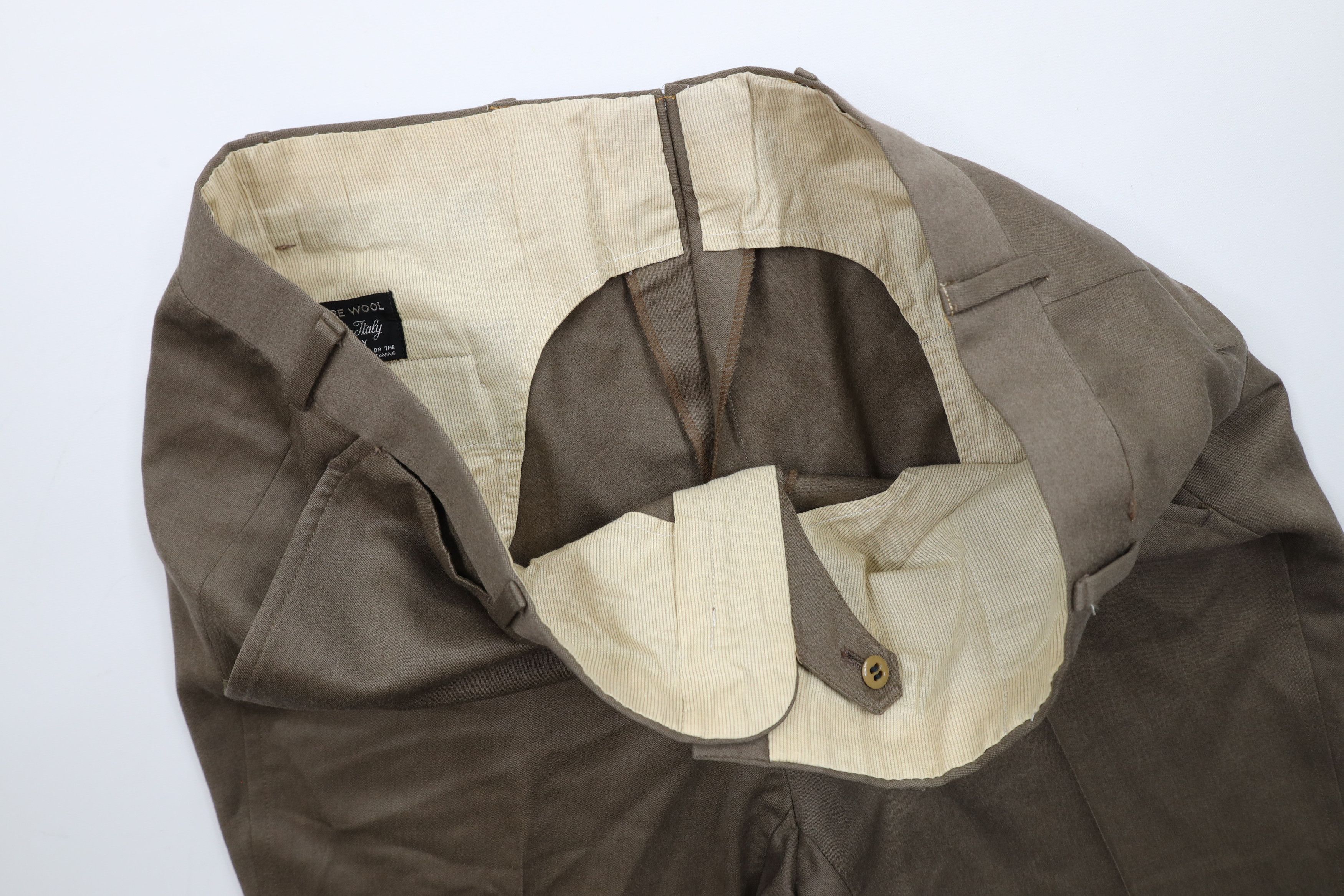 Vintage Vintage 70s Streetwear Wide Leg Chino Pants Trousers Italy Size US 38 / EU 54 - 7 Thumbnail