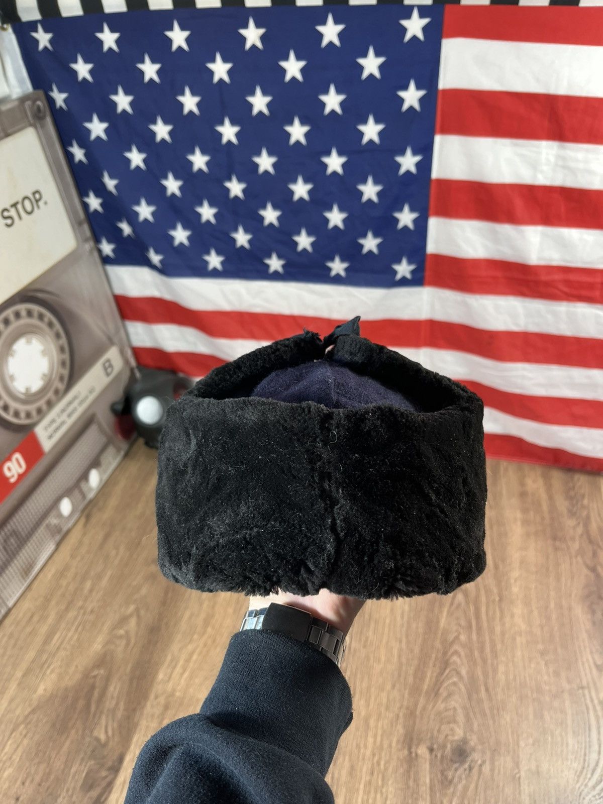 Vintage Vintage Ushanka Hat Y2K Size ONE SIZE - 9 Thumbnail