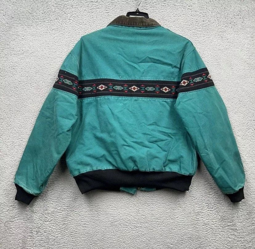 Carhartt 1999 Carhartt Aztec Bomber Size US XL / EU 56 / 4 - 7 Thumbnail