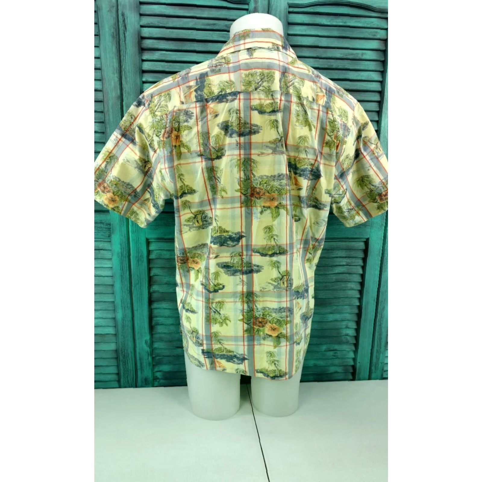 Tommy Hilfiger Tommy Hilfiger Island Sailing Boat Palm Trees Floral Hawaiian Shirt L Multi-Color Men’s Shirt Size US L / EU 52-54 / 3 - 4 Thumbnail