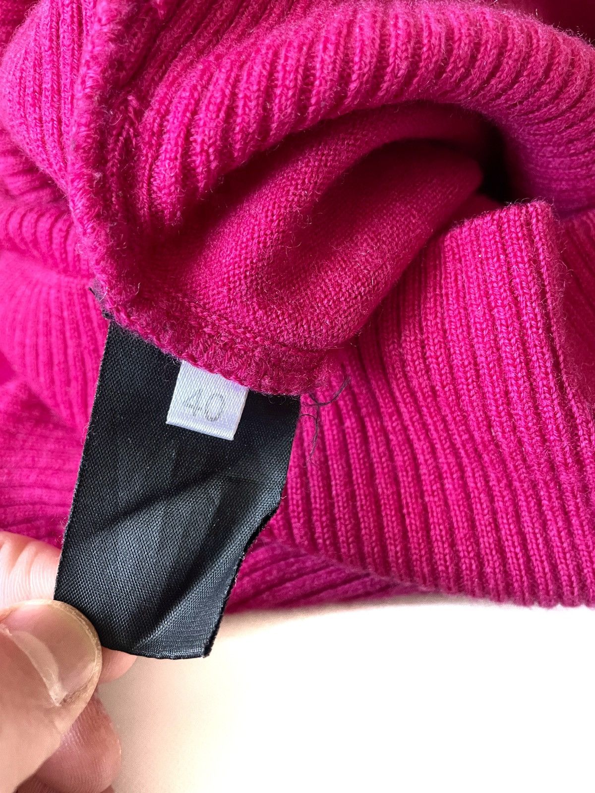Escada Escada Women Ribbed Pink Sweater Size 40/M Luxury Style Size M / US 6-8 / IT 42-44 - 9 Thumbnail
