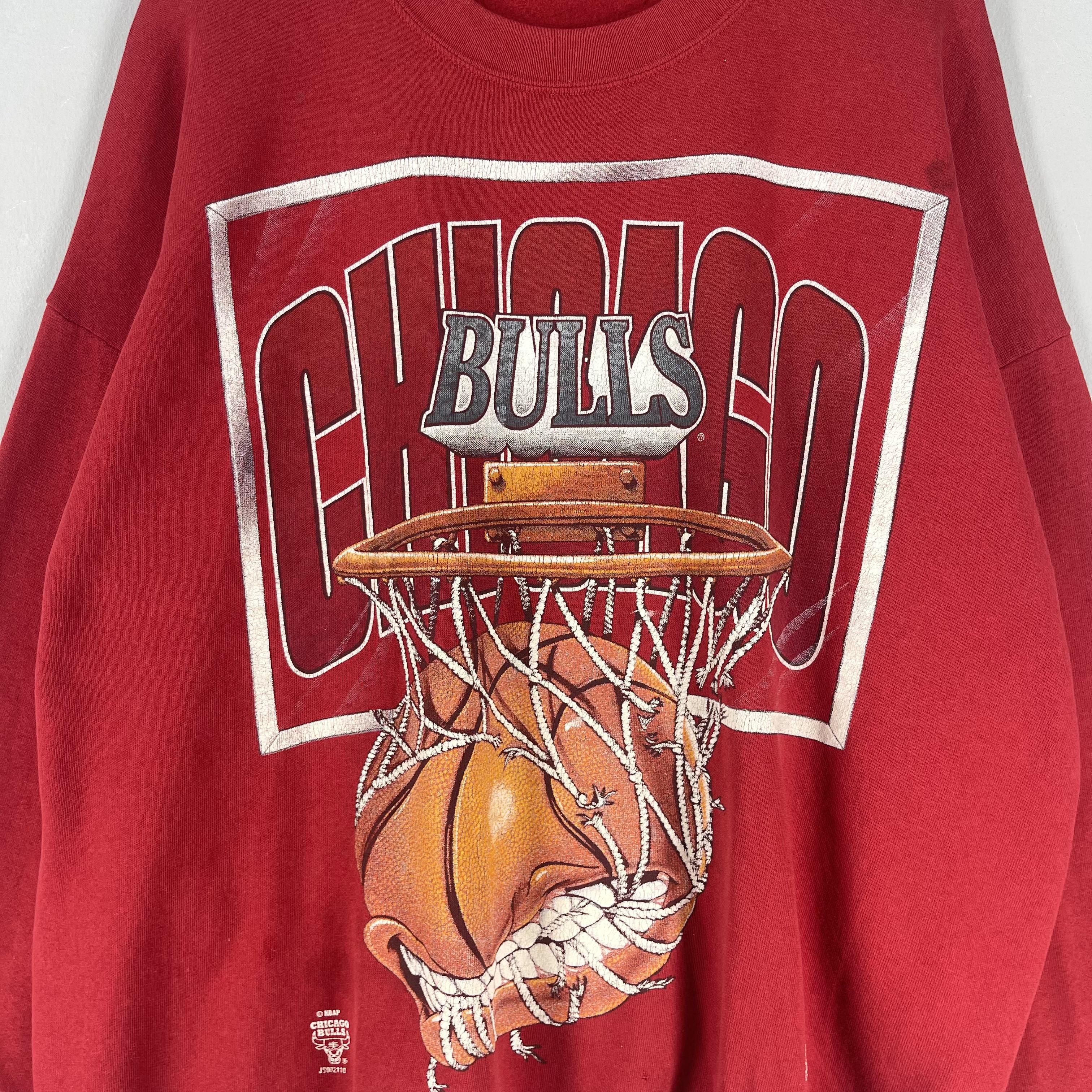 NBA Vintage 90s CHICAGO BULLS Distressed Sweatshirt Size US XXL / EU 58 / 5 - 2 Thumbnail
