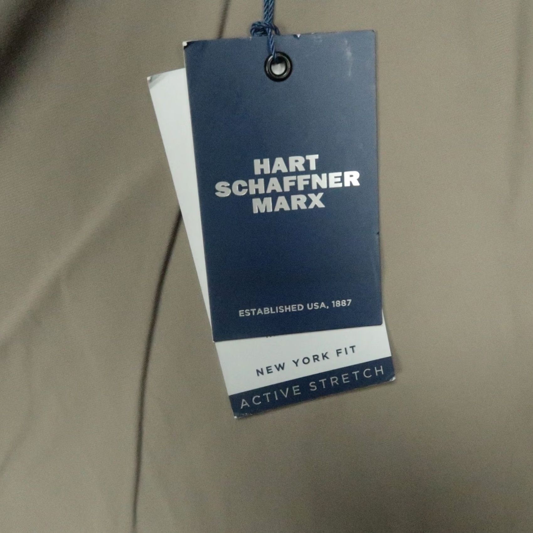 Hart Schaffner Marx Hart Schaffner Marx Pants Mens 42R Khaki Tan New York Fit Active Stretch Unhemmed Slant Pocket Dress Pants 42 Regular Beige Pattern Solid Vintage No Size US 42 / EU 58 - 3 Thumbnail