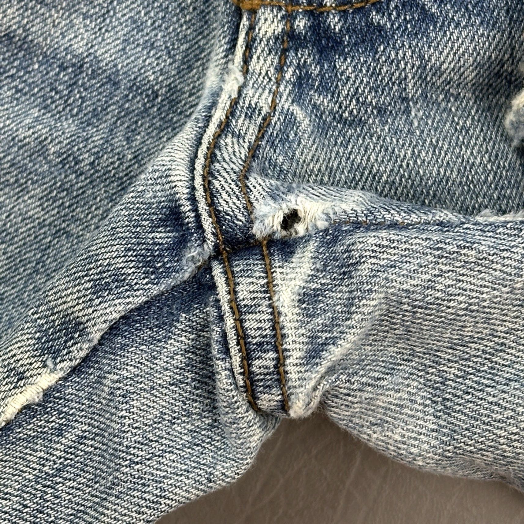 American Eagle Outfitters VINTAGE American Eagle Jeans Women's 12 Long 36x34 Blue Bootcut Distressed Y2K Size 34" / US 12 / IT 48 - 6 Thumbnail