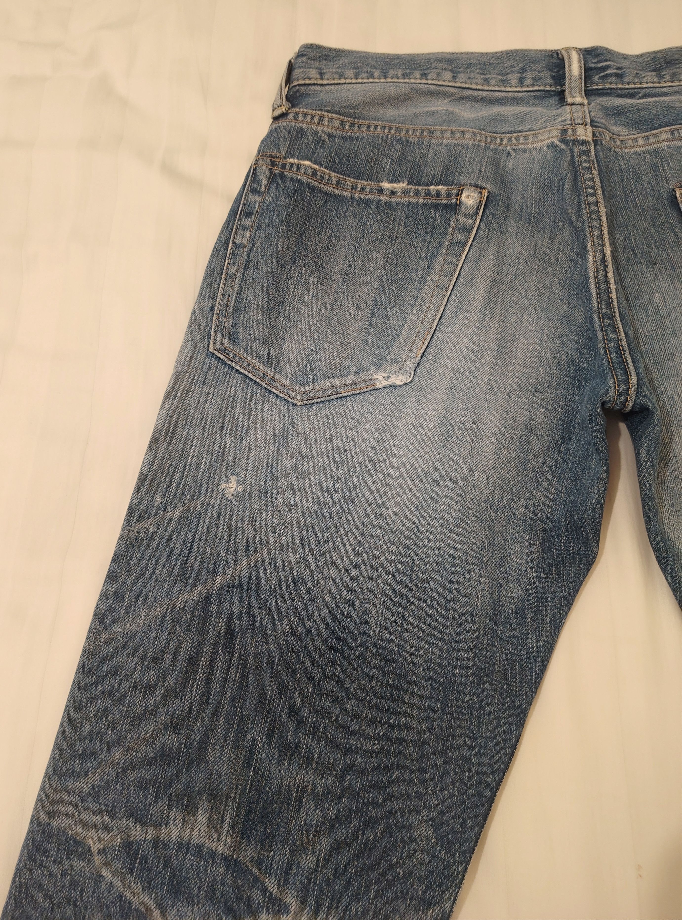 Hysteric Glamour Thrashed Distressed Hysteric Glamour Studded Selvedge Jeans Size US 30 / EU 46 - 24 Thumbnail