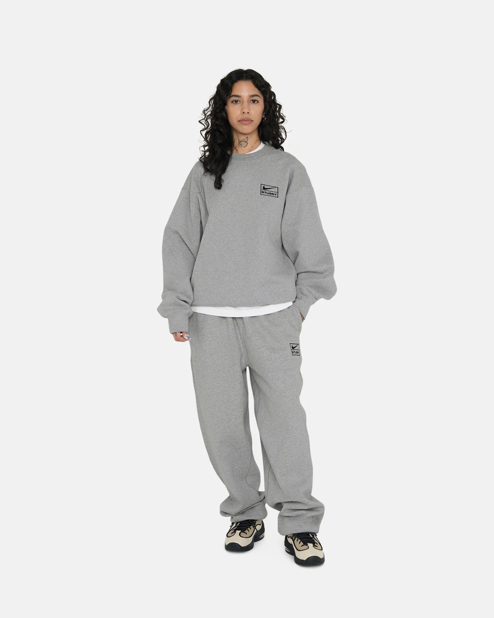 Nike × Stussy XS Nike Stussy Fleece Sweatpants Grey FW25 Fleece joggers Size US 30 / EU 46 - 17 Thumbnail
