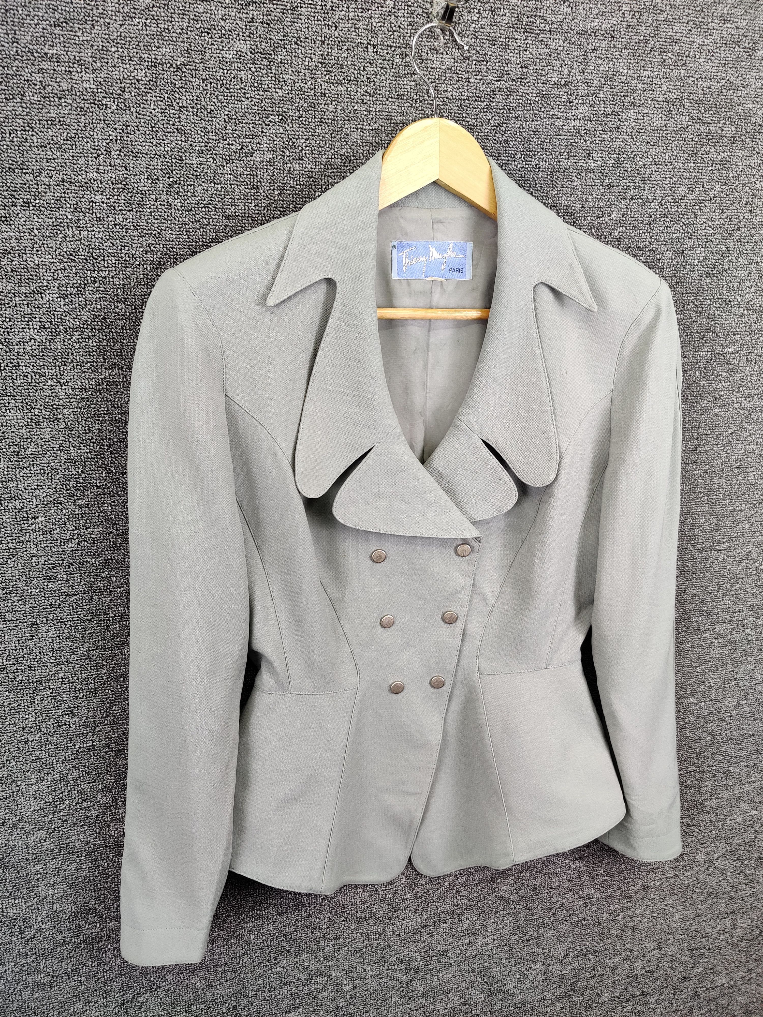 Thierry Mugler Thierry Mugler Wool Blazer Coat Size S / US 4 / IT 40 - 5 Thumbnail