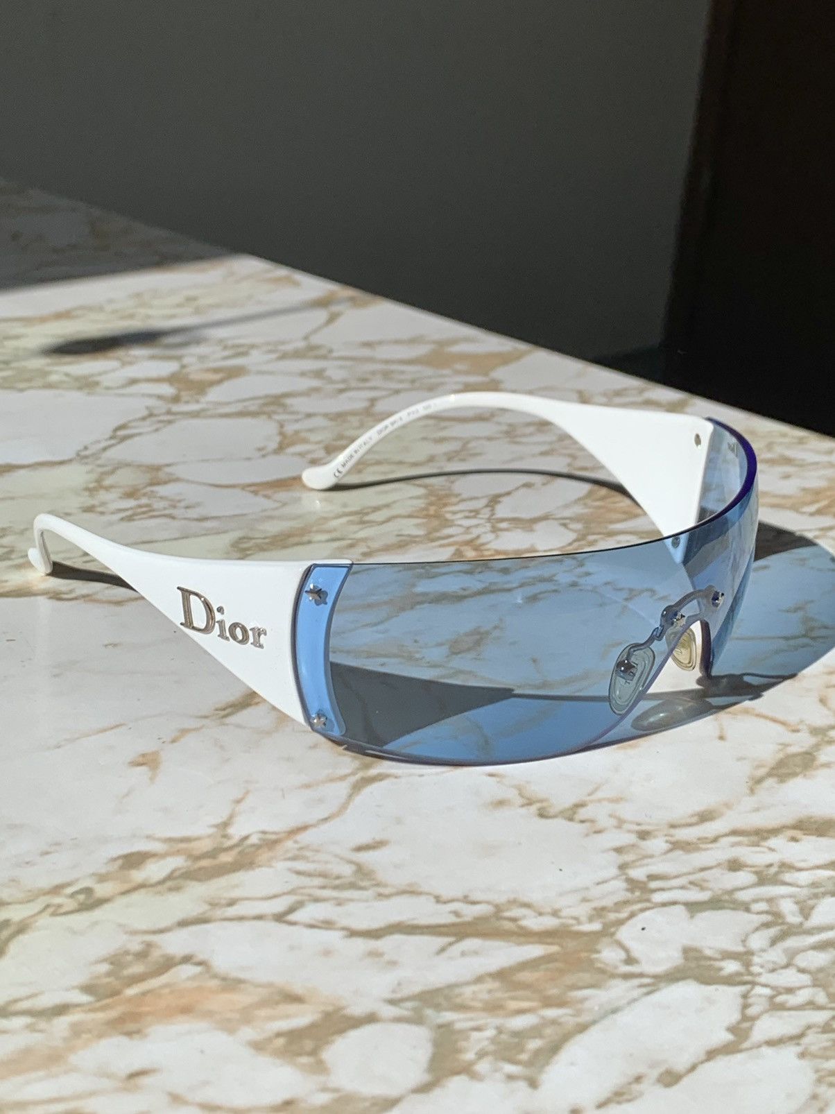 Dior RARE DIOR SKI 6 BLUE/WHITE SUNGLASSES Size ONE SIZE - 1 Thumbnail