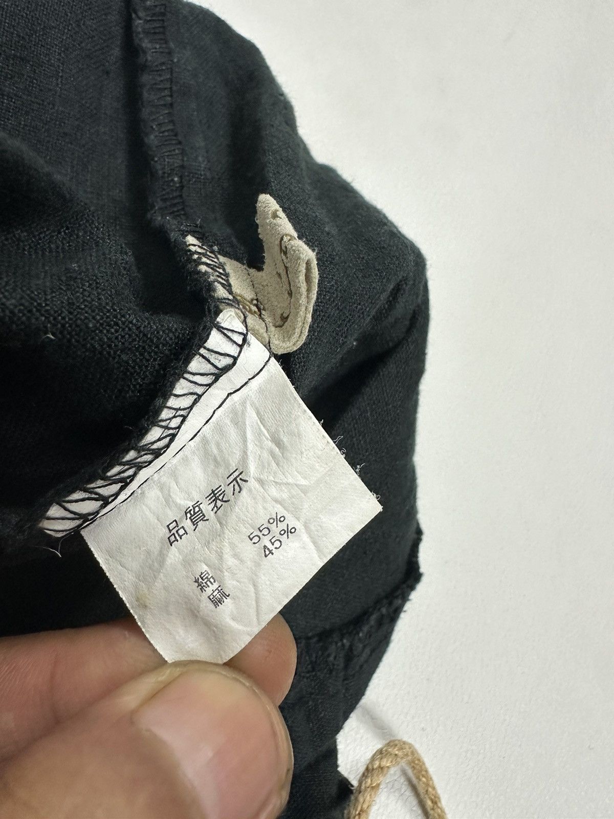 Japanese Brand Goa Faded Flare Low rise drawstring waist Hairy Hem Pants Size US 29 - 15 Thumbnail