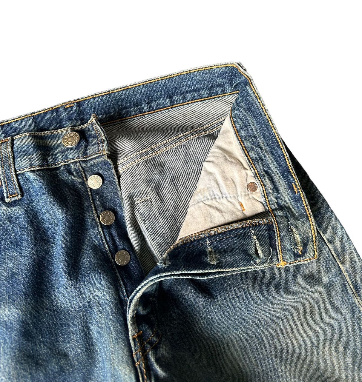 Levi's Vintage Levi's 501 rusty wash denim jeans size 29 Size US 29 - 3 Thumbnail