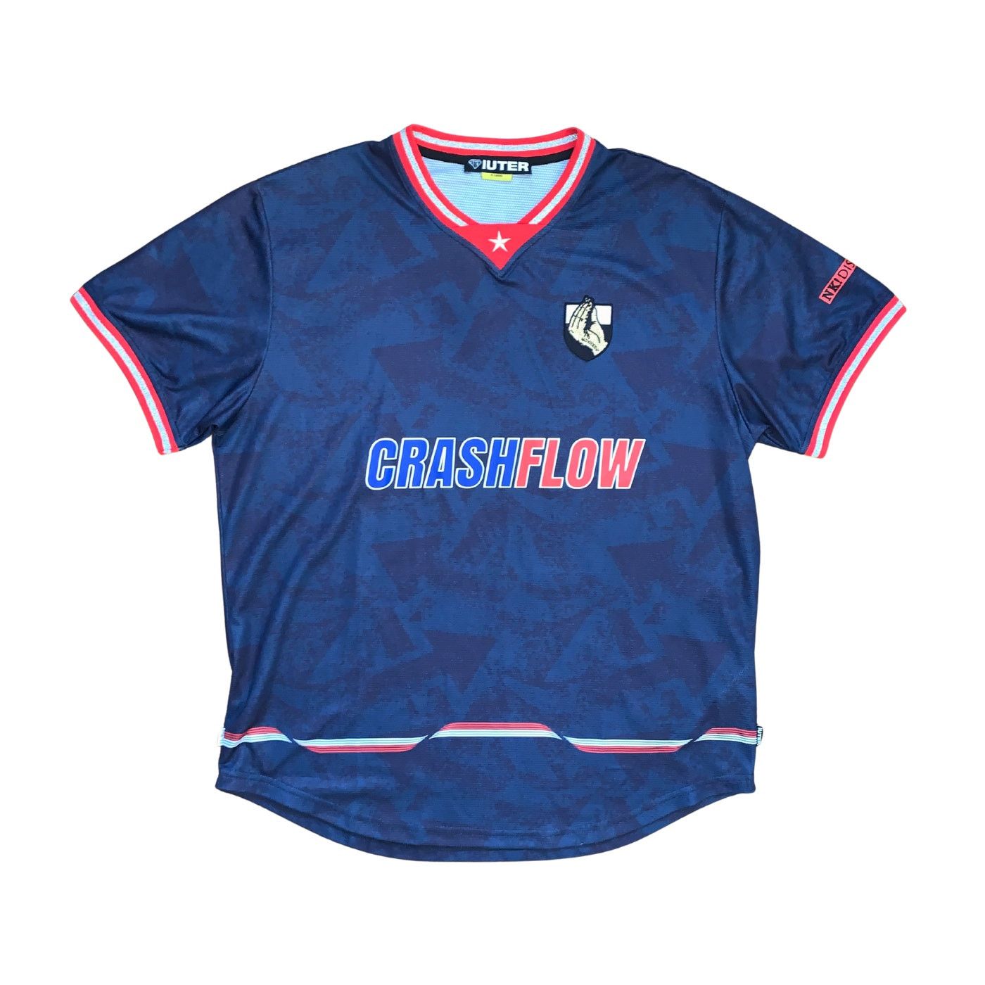 Iuter IUTER No Kiddin! Crash Flow Soccer Jersey Navy Blue Size US XL / EU 56 / 4 - 1 Thumbnail