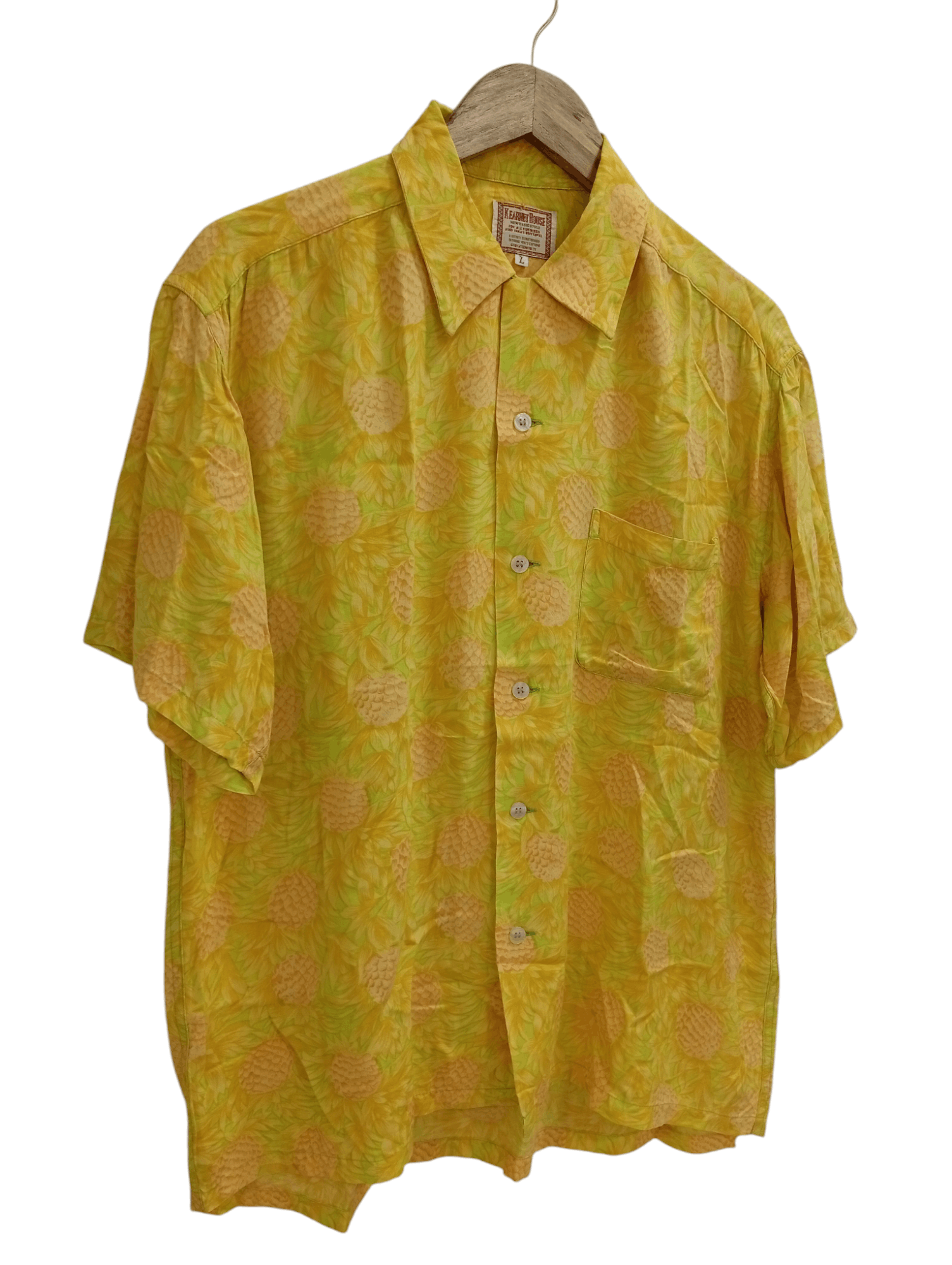 Japanese Brand × Vintage 🔥🔥Kearney House Full Print Pineapple Motif Hawaii Shirt Size US L / EU 52-54 / 3 - 2 Thumbnail