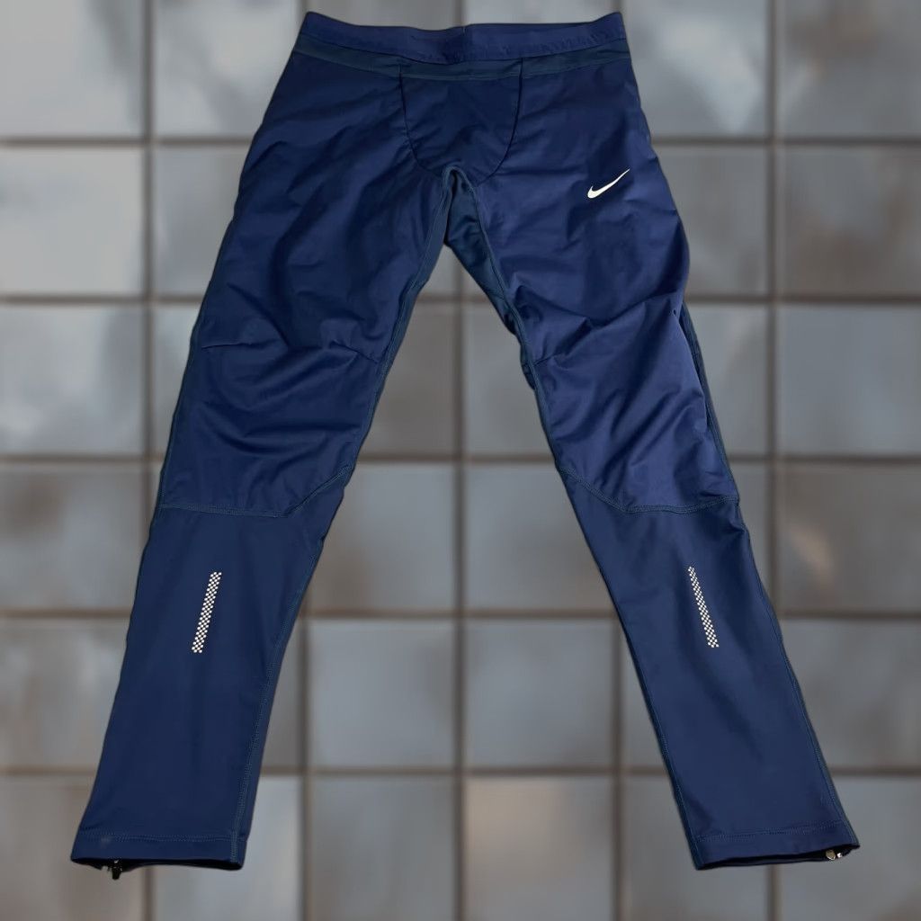 Nike Nike Shield Mens Track Pants Sweat Joggers XXL Blue Running BNWT Size US 39 - 1 Thumbnail
