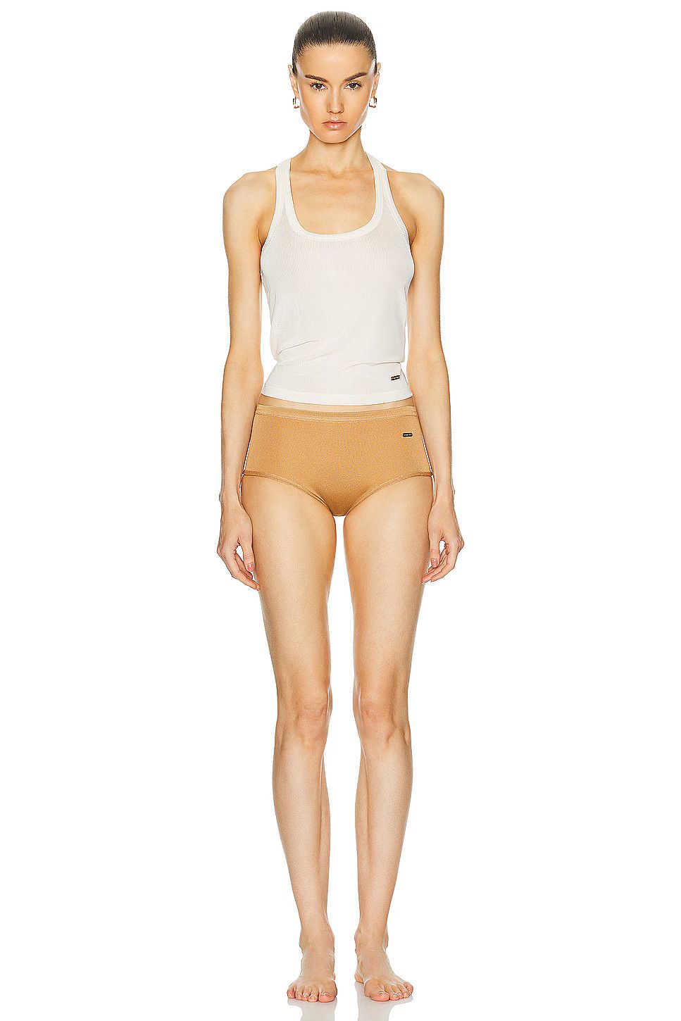 Tom Ford o1w1db10525 KNK001 Knickers Short in Brown Size 24" / US 00 / IT 34 - 1 Thumbnail