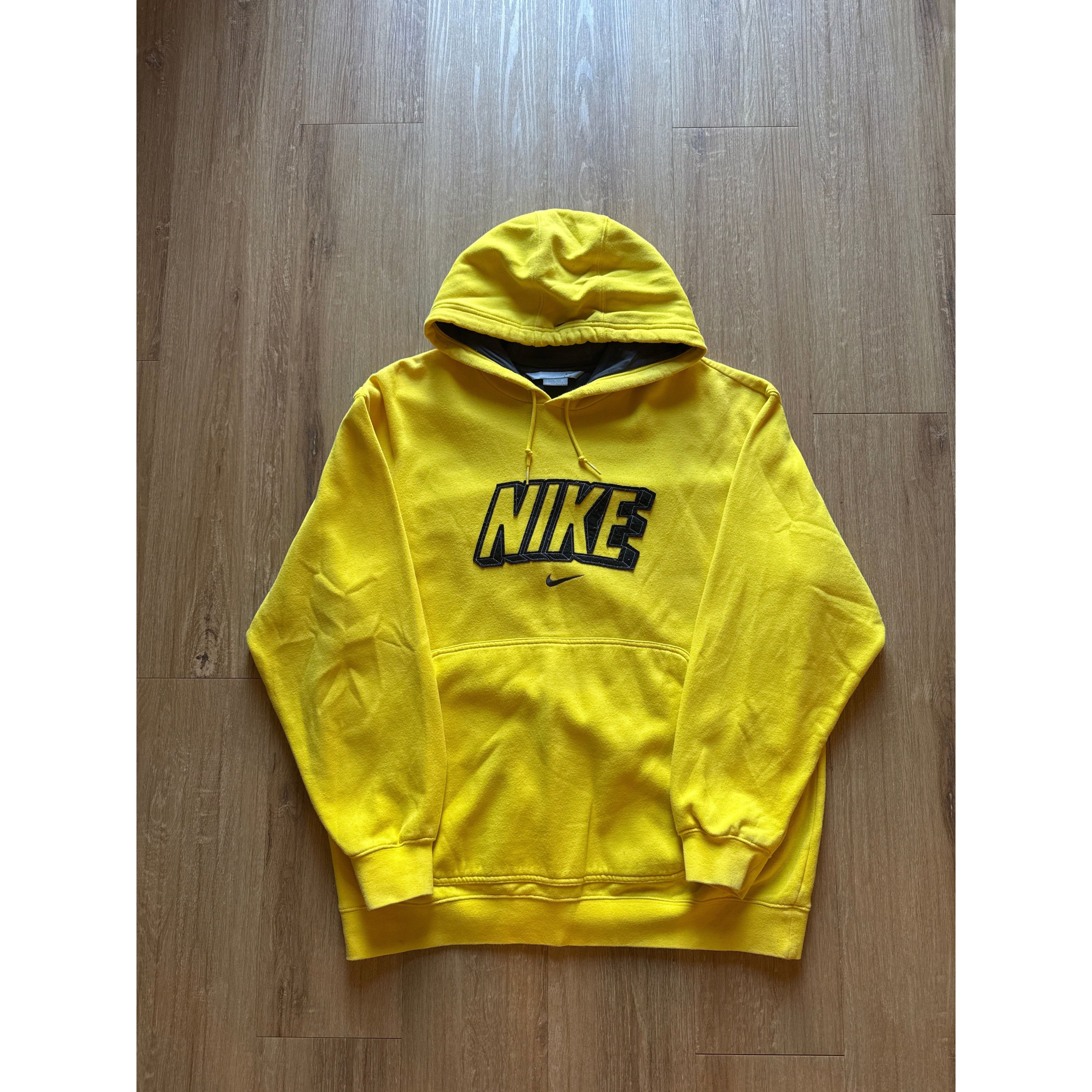 Nike Vintage Nike Center Swoosh Logo Hoodie Size US XL / EU 56 / 4 - 1 Thumbnail