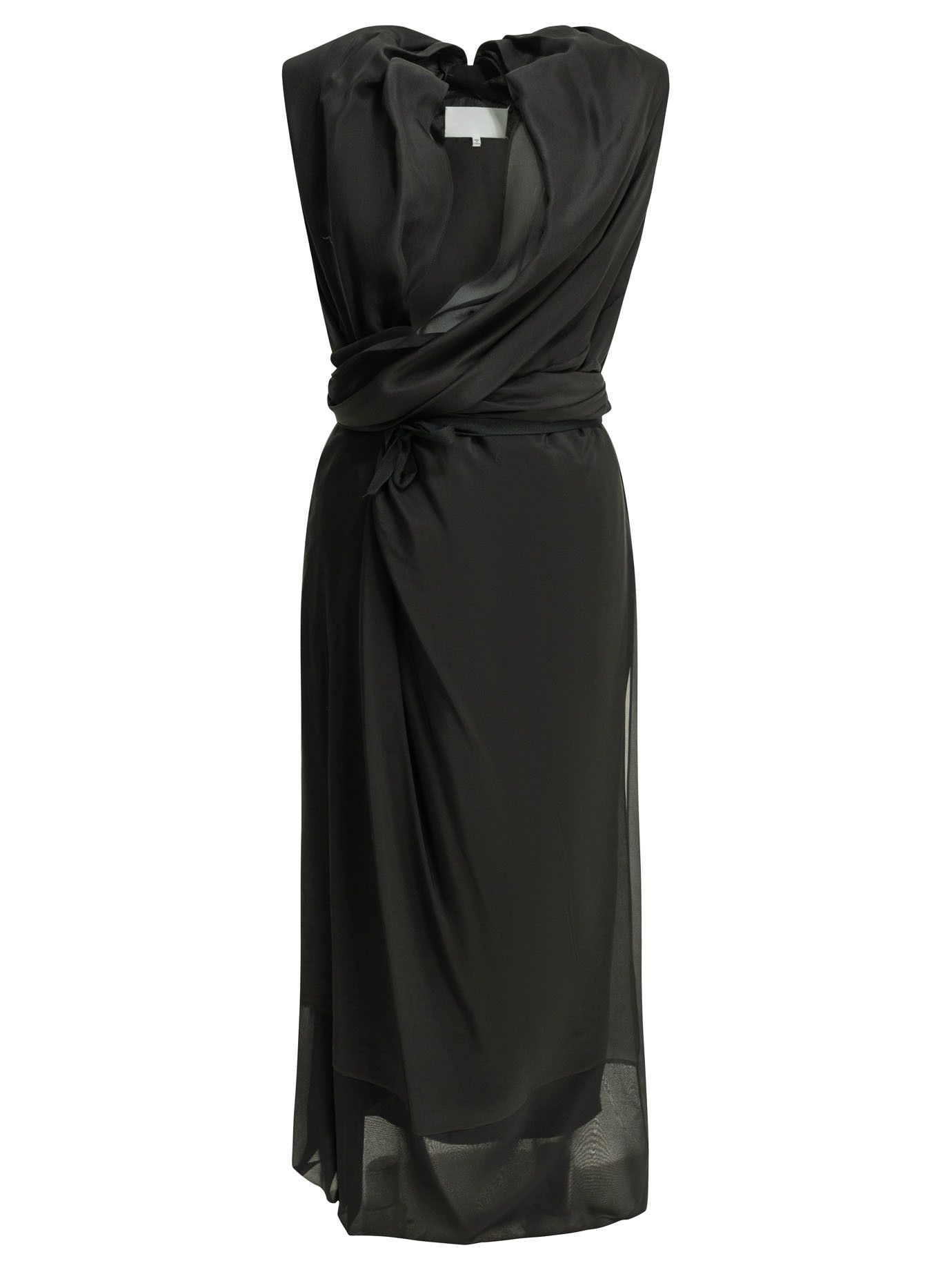 Maison Margiela Maison Margiela Draped Silk Midi Dress tag size 40 Women - USA Duties Paid Size S / US 4 / IT 40 - 1 Thumbnail