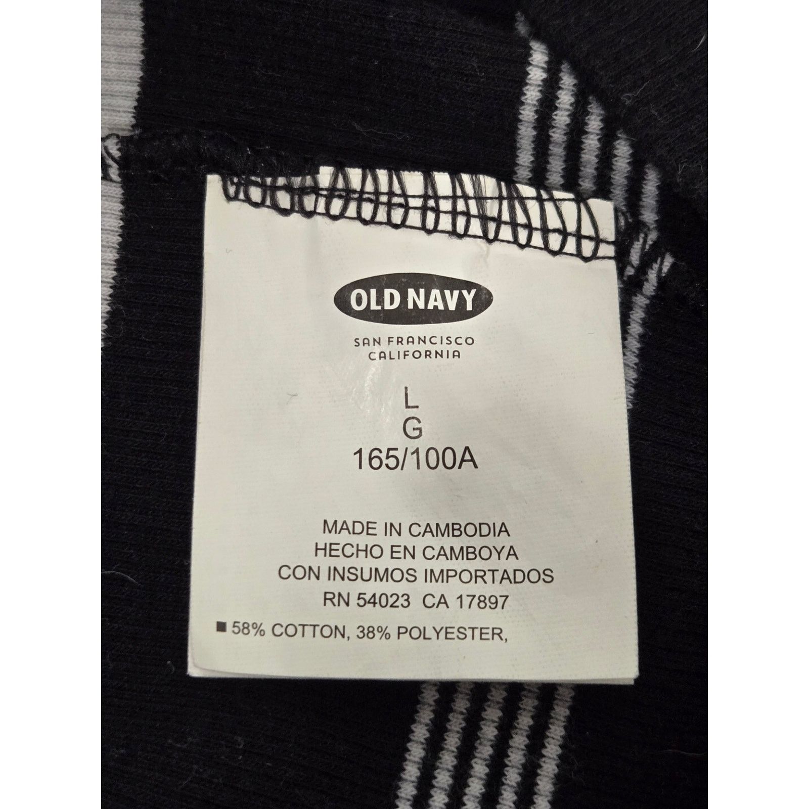 Old Navy Old Navy Black White Striped Tank Top Large Lightweight Size L / US 10 / IT 46 - 4 Thumbnail