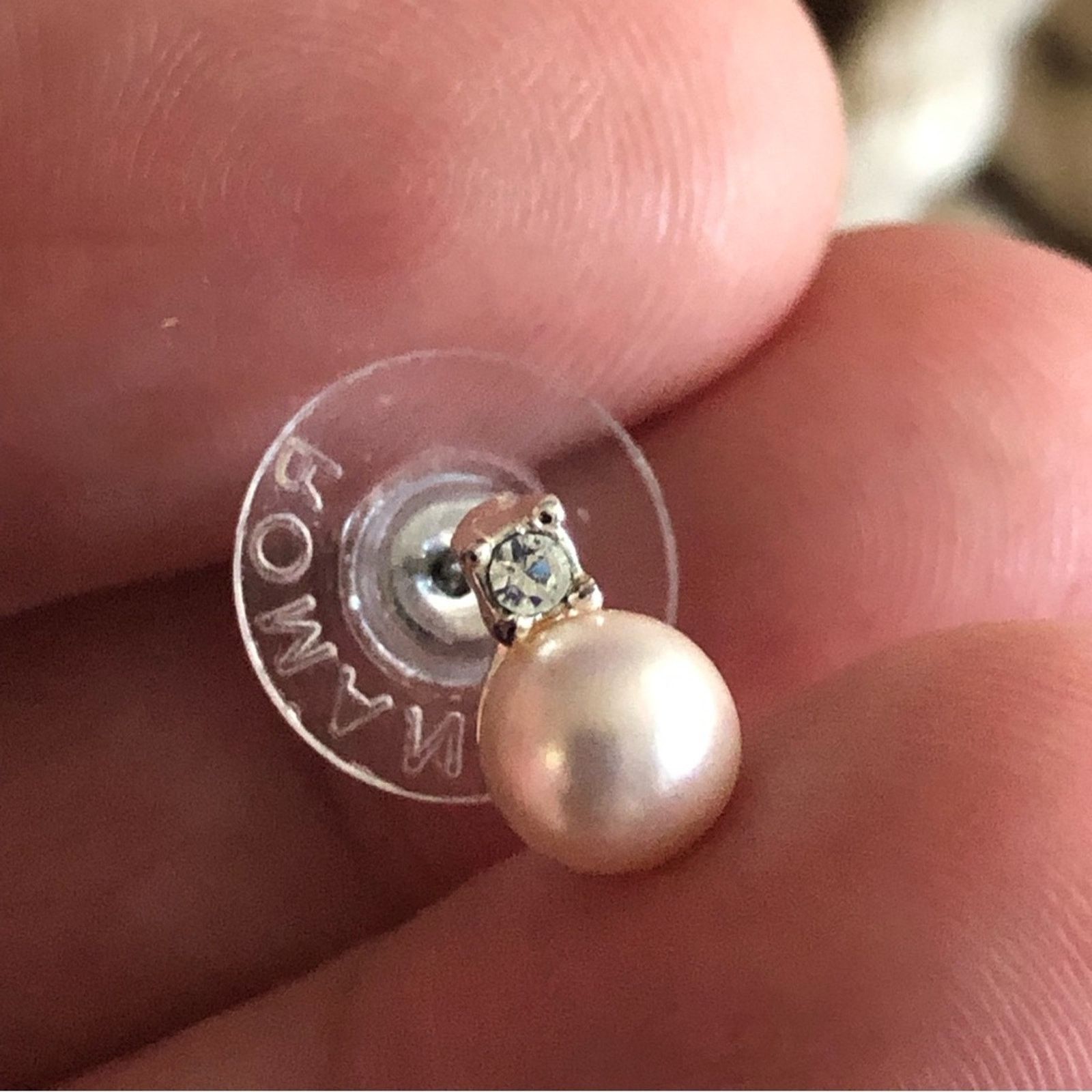 Vintage Vintage 80s Roman light blush pearl pierced earrings Size ONE SIZE - 5 Thumbnail