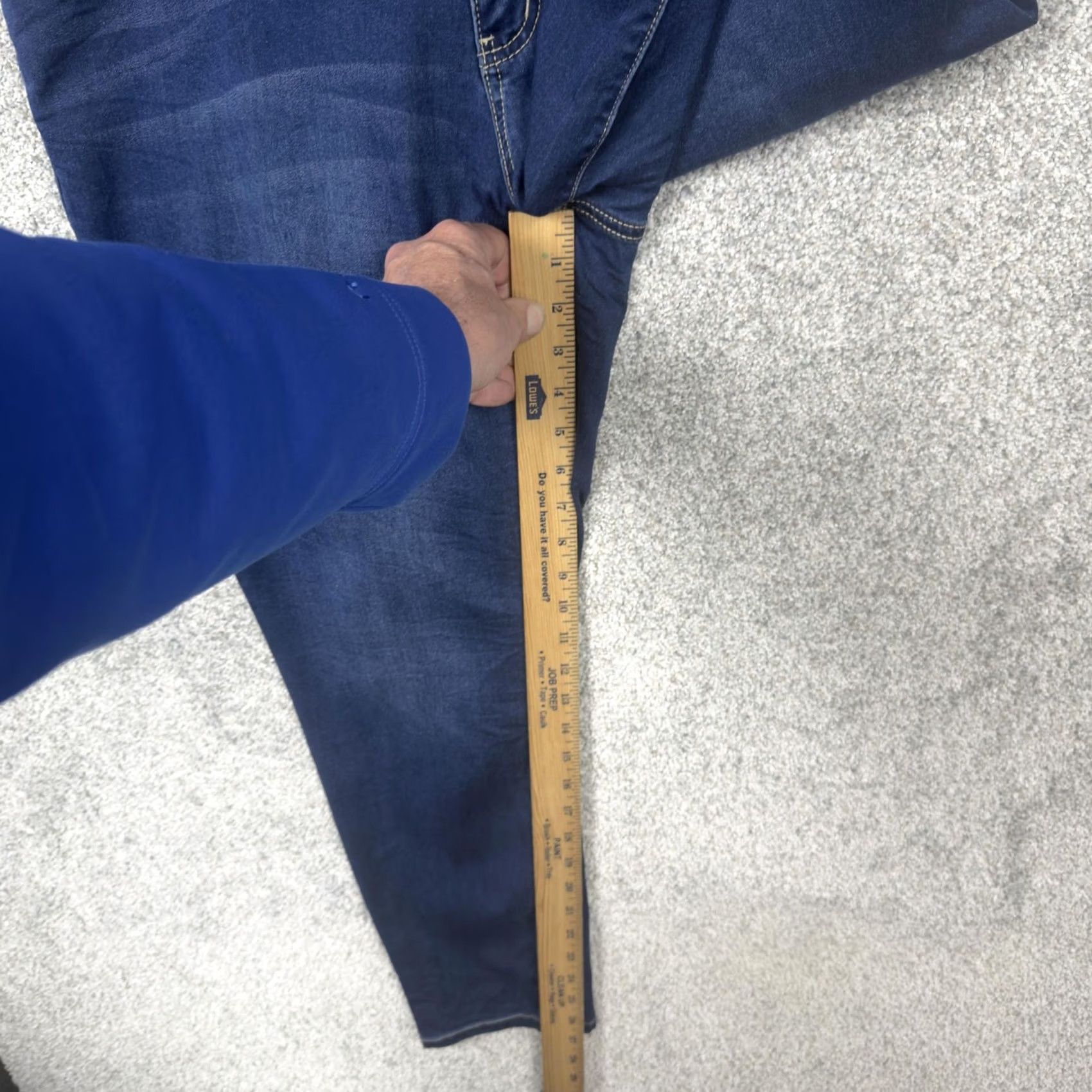 Vintage Royalty For Me Skinny Jeans Plus Size 2X Blue Stretch Denim Slim Fit Size 40" / US 18 - 4 Thumbnail