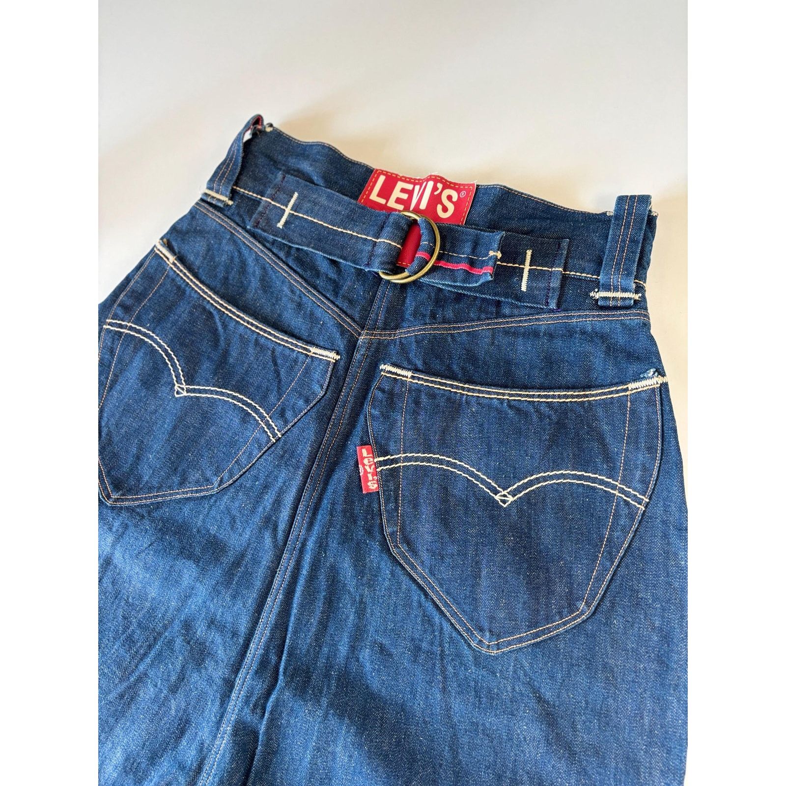 Levi's Levi’s RED Harem Jeans Y2K Selvedge Drop Crotch Pants Size US 30 / EU 46 - 2 Thumbnail