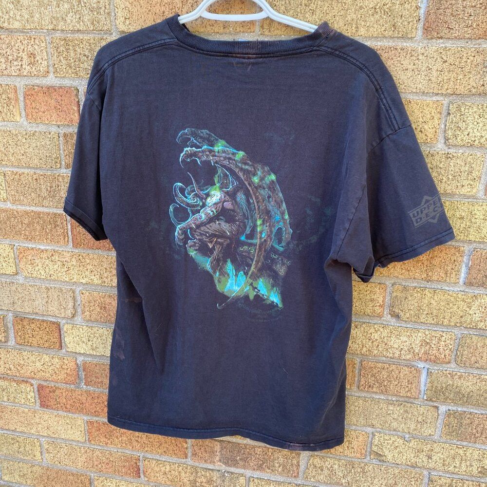 Vintage Vintage World of Warcraft The Hunt for Illidan Promo T Shir Size US L / EU 52-54 / 3 - 2 Thumbnail