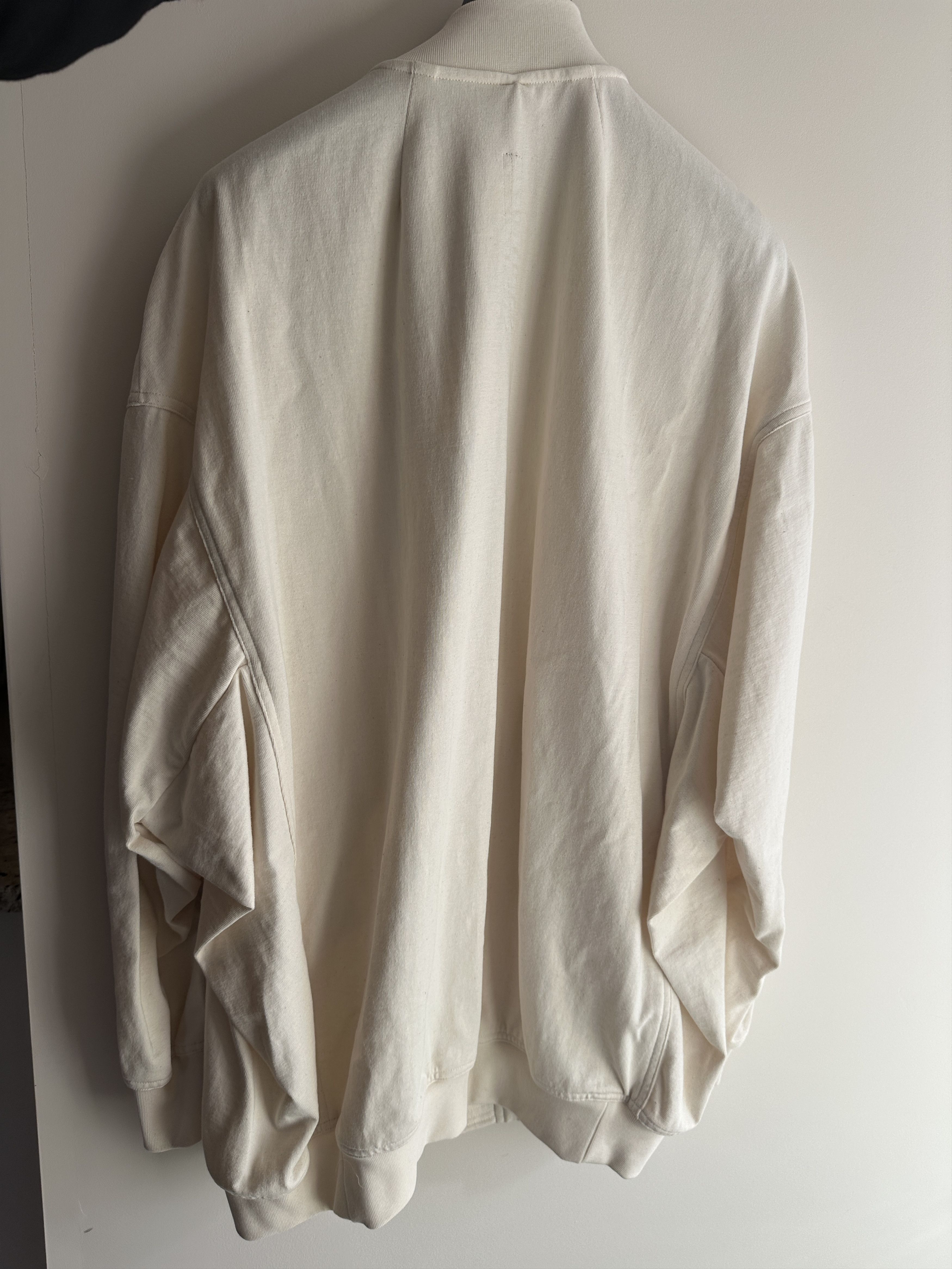 Rick Owens Rick Owens Off-White Hollywood Jumbo Flight Bomber Jacket Size US L / EU 52-54 / 3 - 2 Thumbnail
