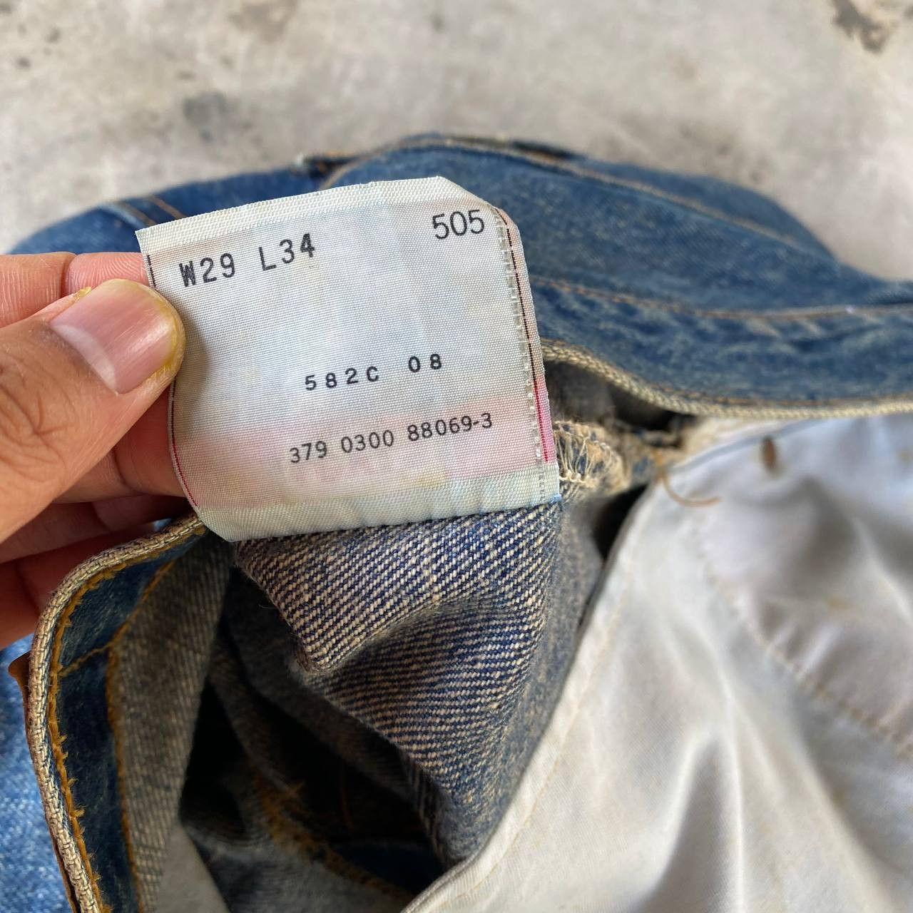 Levi's Vintage Clothing VINTAGE 00S LEVIS 505 BLUE RUSTY WASH W29X30"(J09-04) Size US 29 - 13 Thumbnail