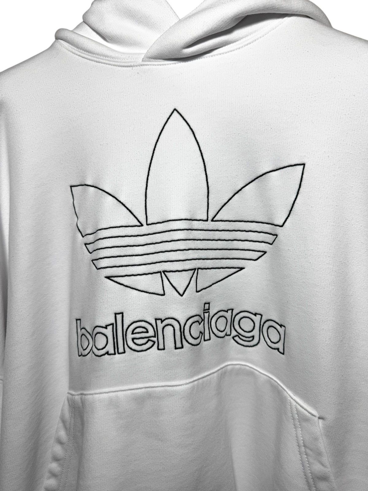 Balenciaga Balenciaga x Adidas Hoodie - White, Size 1, Brand New Size US S / EU 44-46 / 1 - 3 Thumbnail