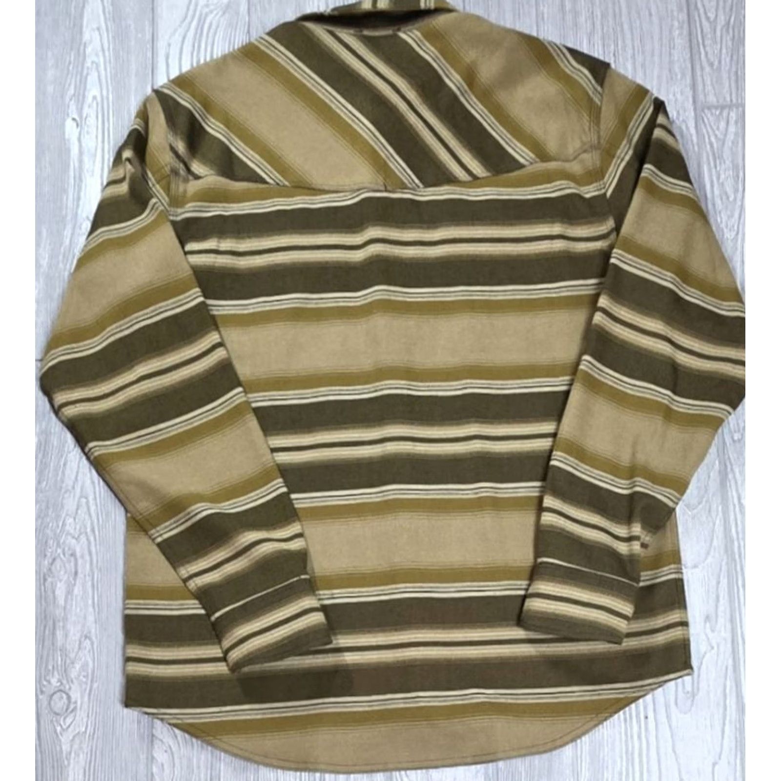 Vintage Simms Gallatin Flannel Shirt Mens M Brown Stripe Pearl Snap Western Fishing Soft Size US M / EU 48-50 / 2 - 6 Thumbnail