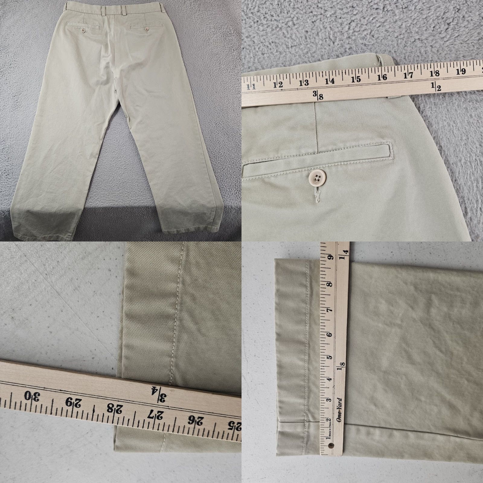 J.Crew J.CREW Pants Mens 34x28 Chino 100% Cotton Beige Casual Classic Straight Front Pocket Workwear Mens Size US 34 / EU 50 - 8 Thumbnail